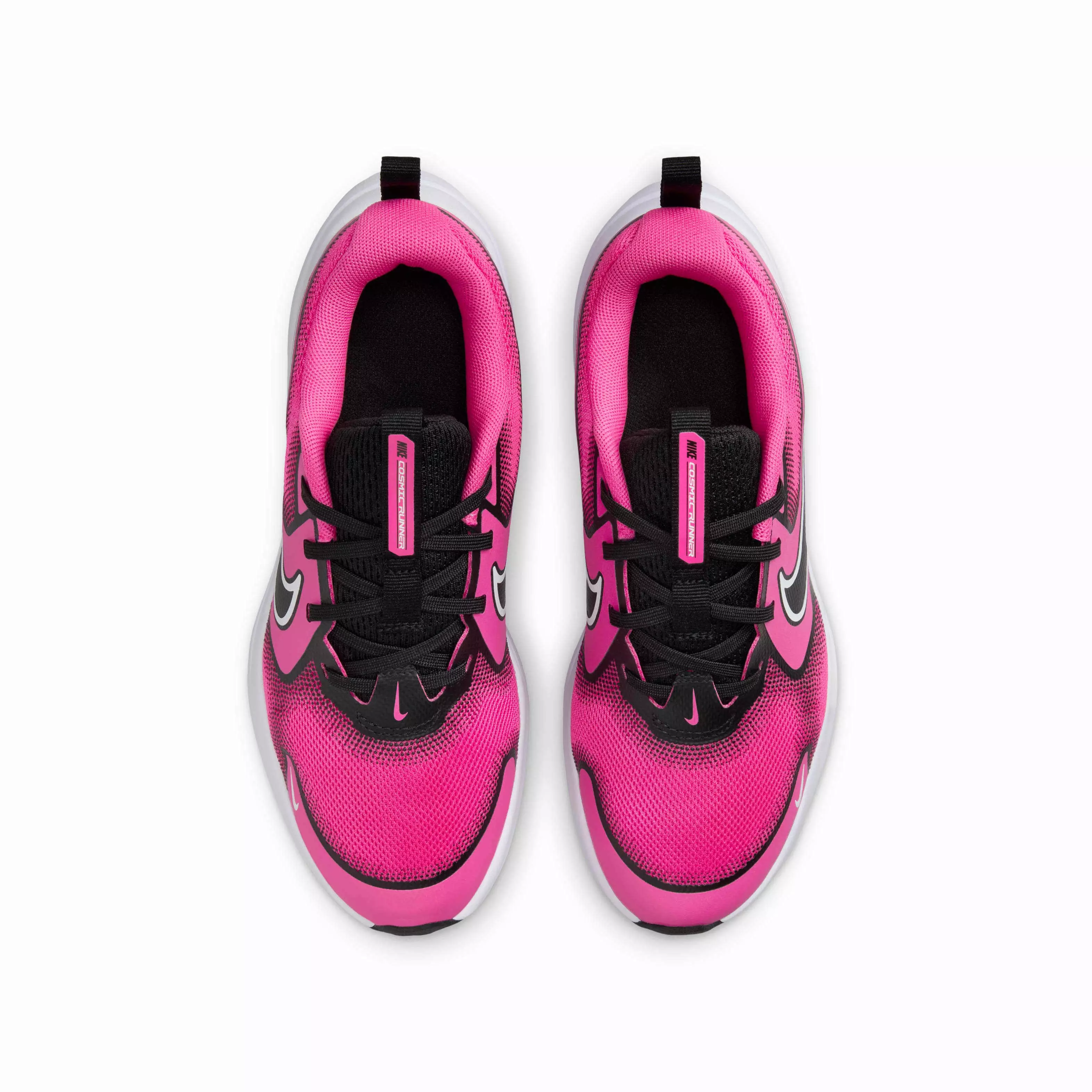 Nike Cosmic Runner "Laser Fuchsia/Black/White" Grade School Girls' Shoe - FUCHSIA/BLACK/WHITE