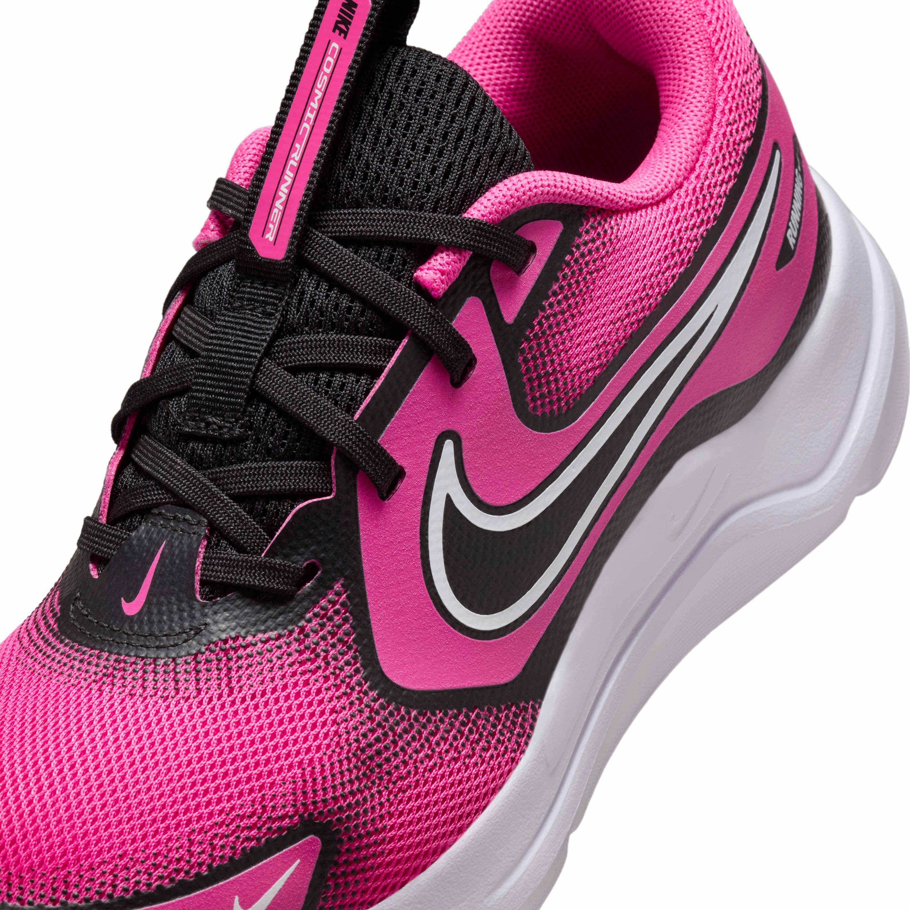 Nike Cosmic Runner Grade School Girls' "Laser Fuchsia/Black/White" Shoe