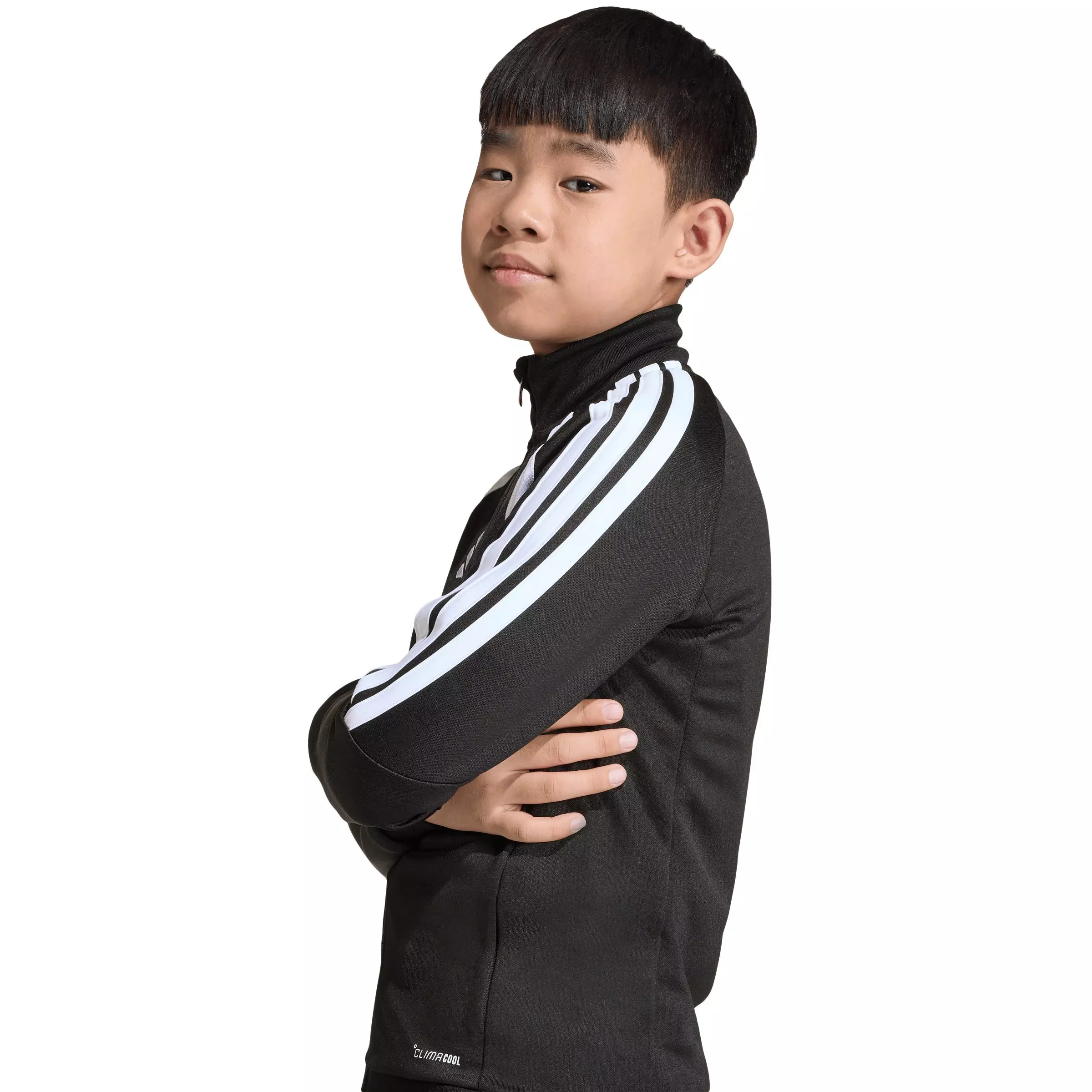 adidas Big Boys' Tiro26 League Soccer Training Jacket - Black/White - BLACK/WHITE
