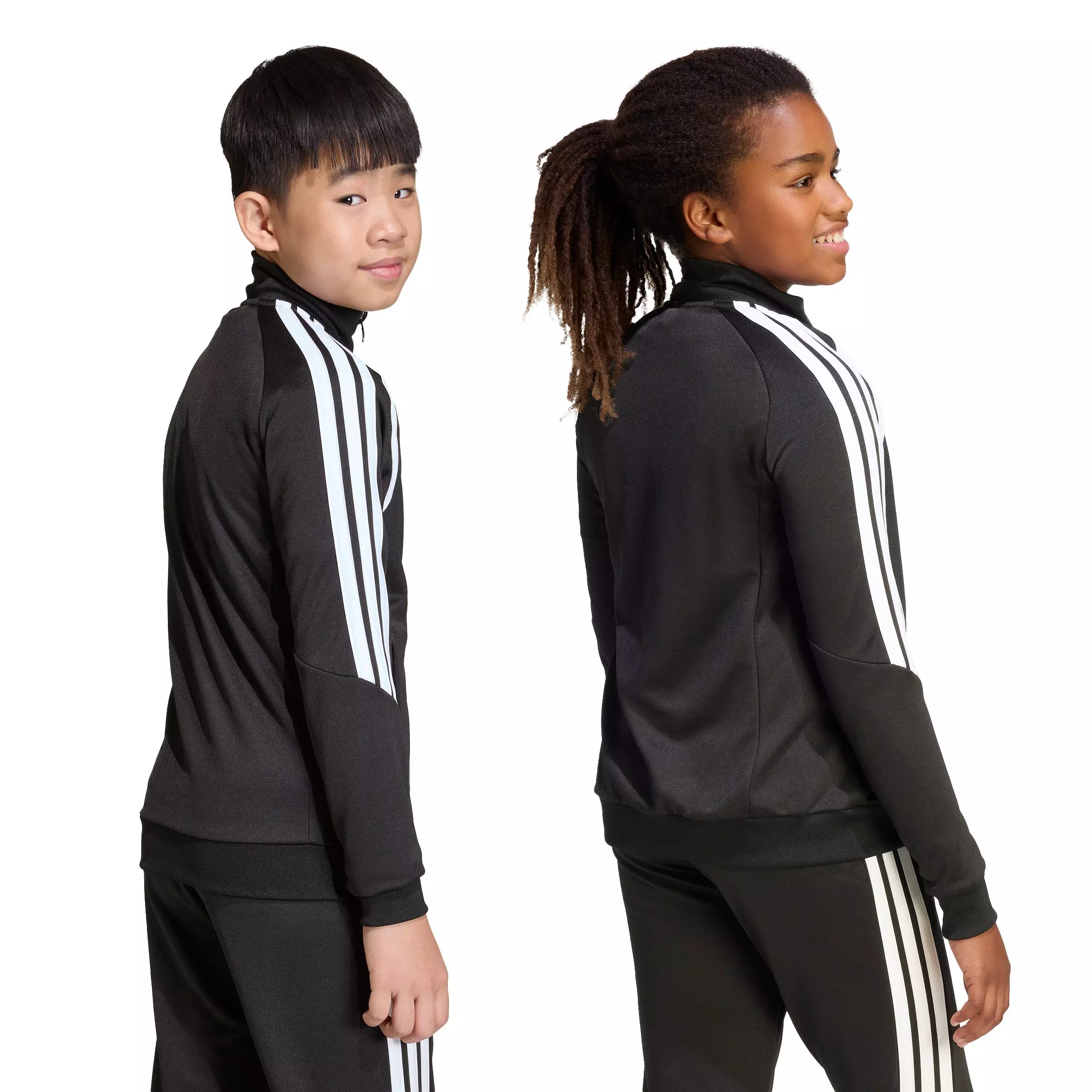 adidas Big Boys' Tiro26 League Soccer Training Jacket - Black/White - BLACK/WHITE