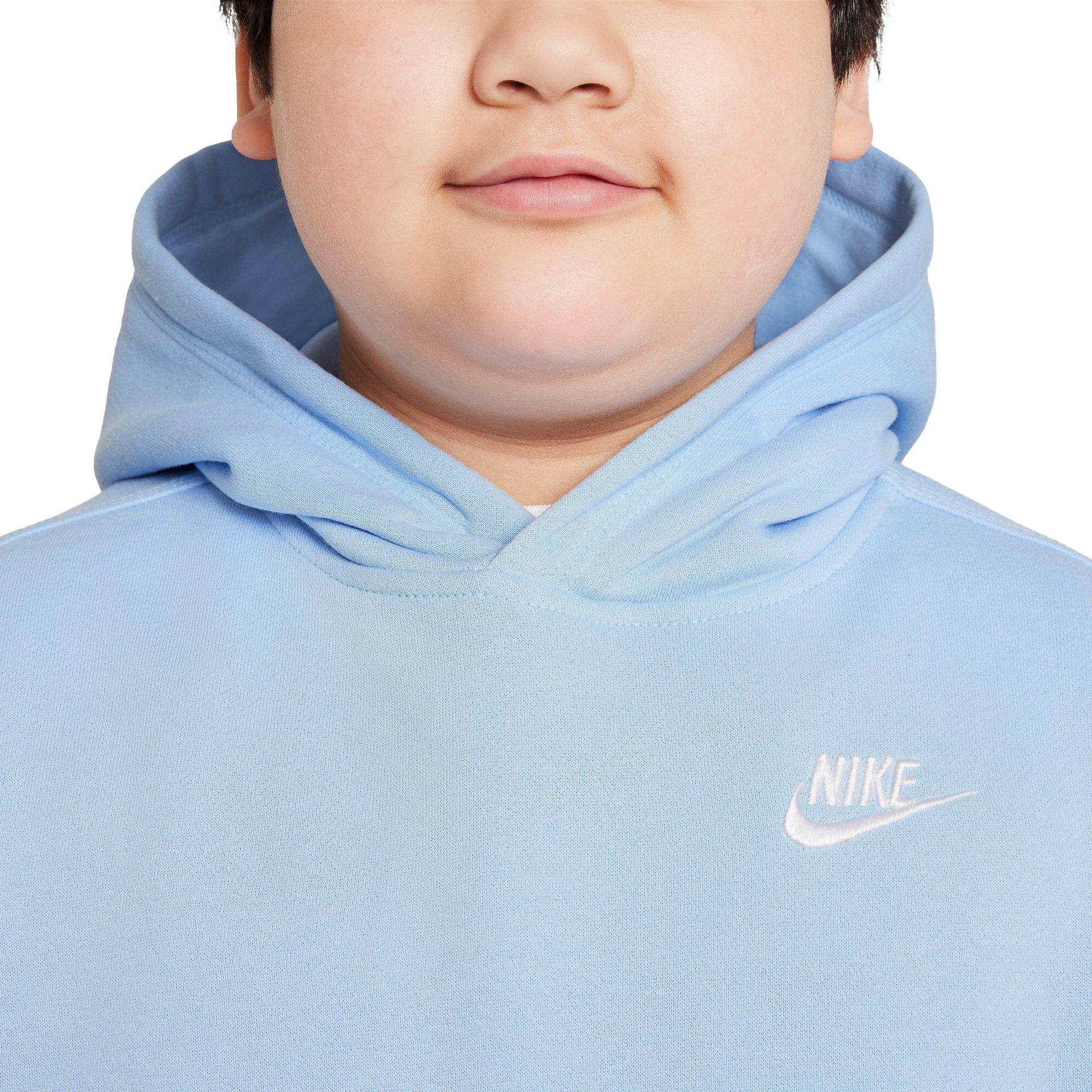 Nike Big Kids Boys Sportswear Club Fleece Light Blue Pullover