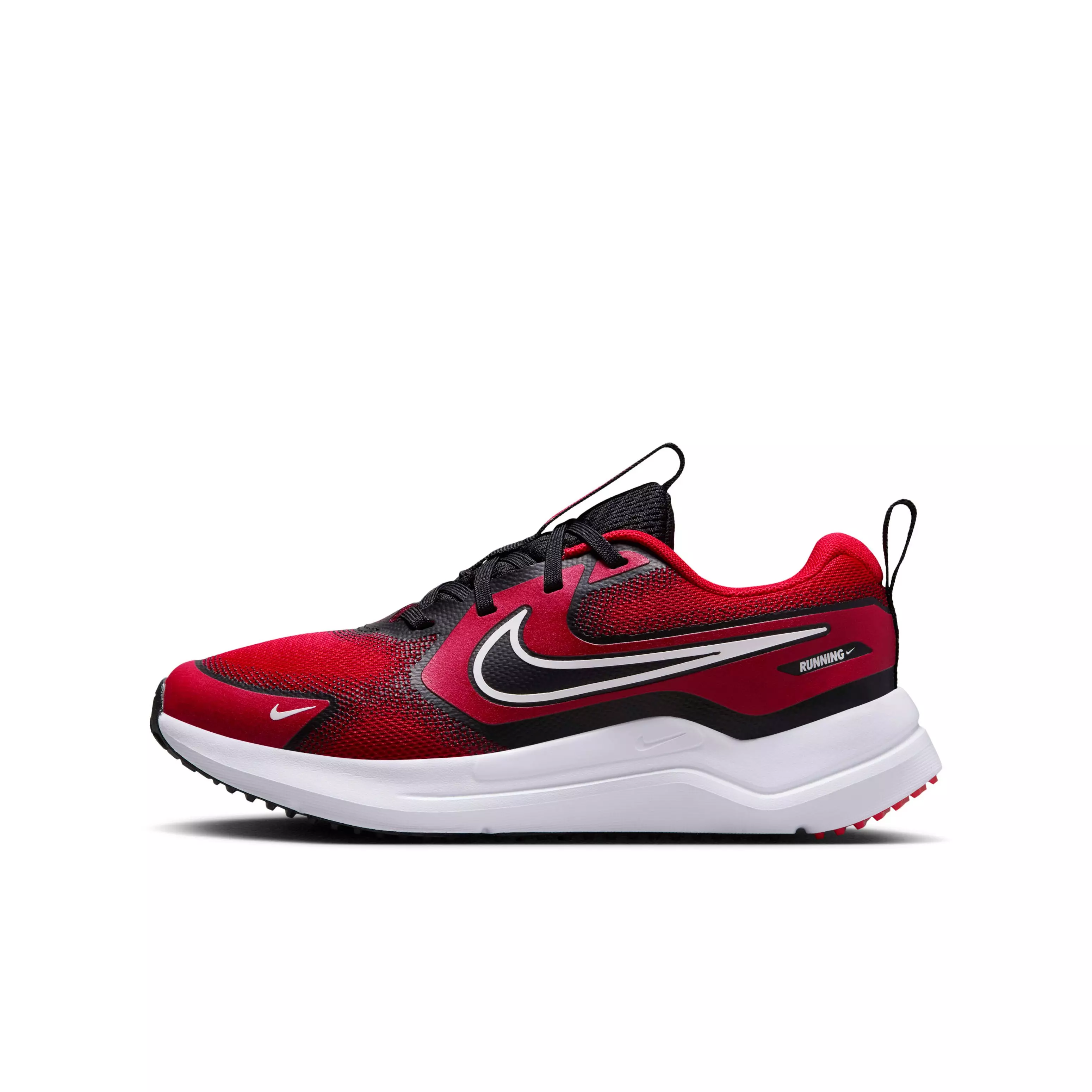 Nike Cosmic Runner "University Red/Black/White" Grade School Boys' Running Shoe - RED/BLACK/WHITE