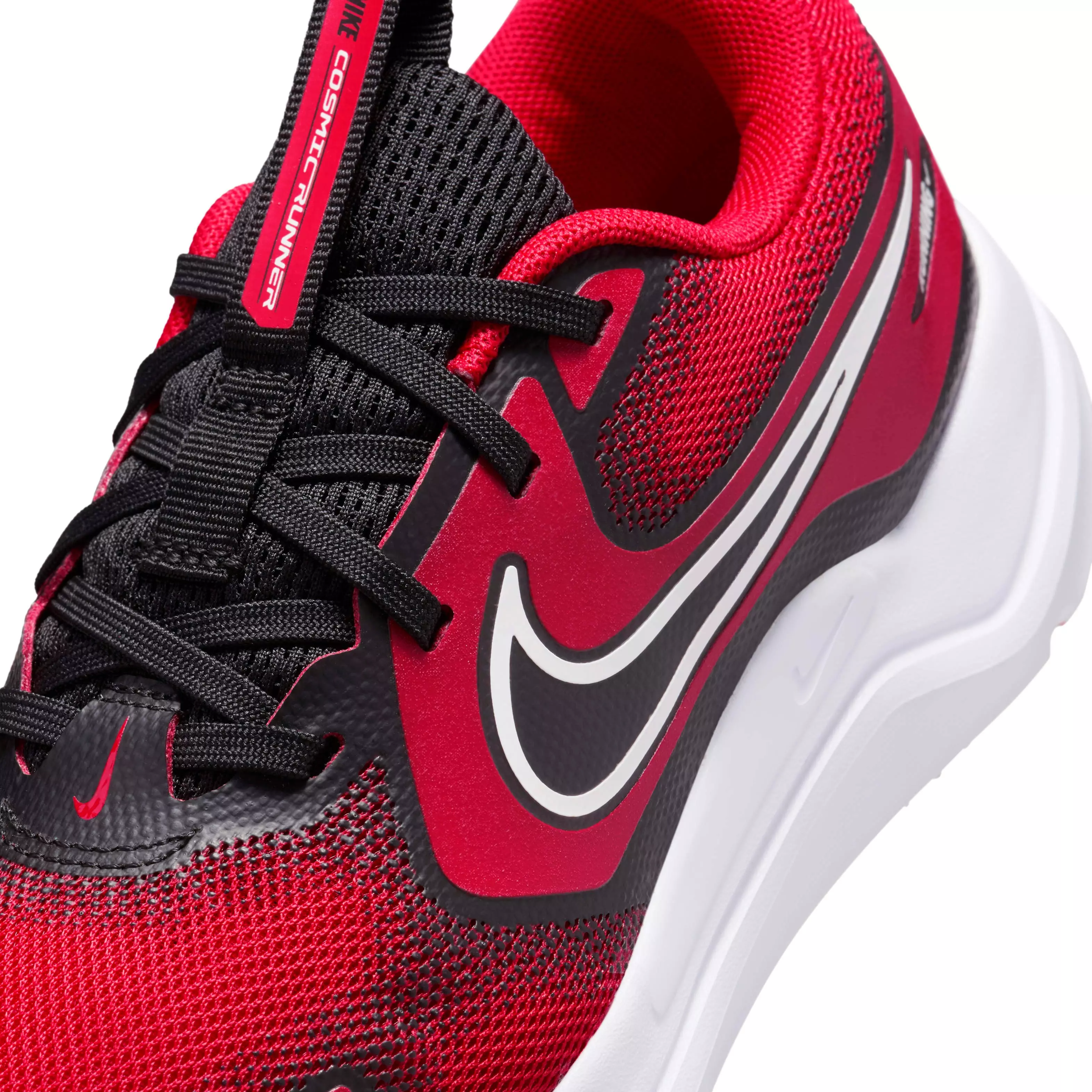 Nike Cosmic Runner "University Red/Black/White" Grade School Boys' Running Shoe - RED/BLACK/WHITE