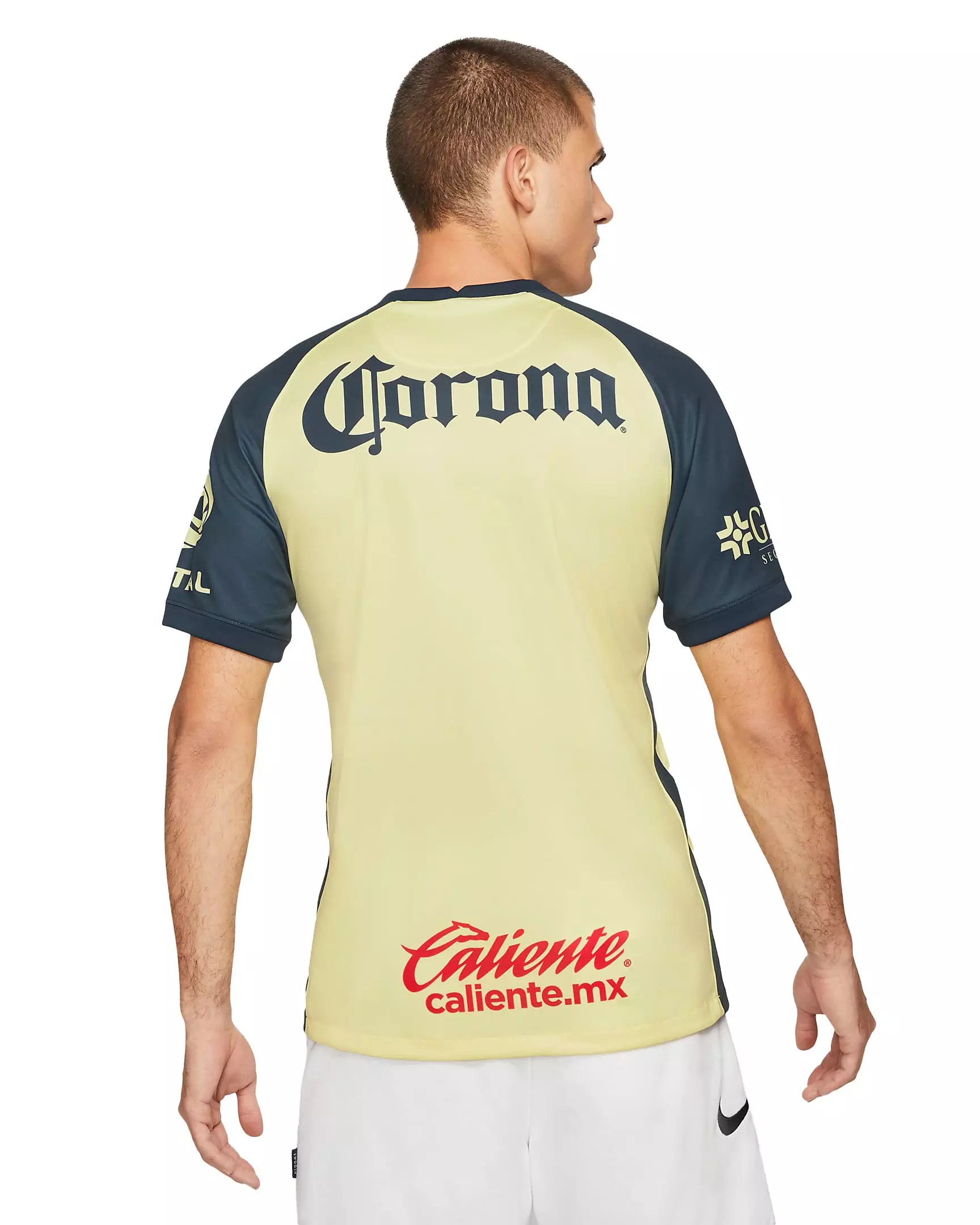 Nike Men's Club America 2021/22 Stadium Home Soccer Jersey - YELLOW