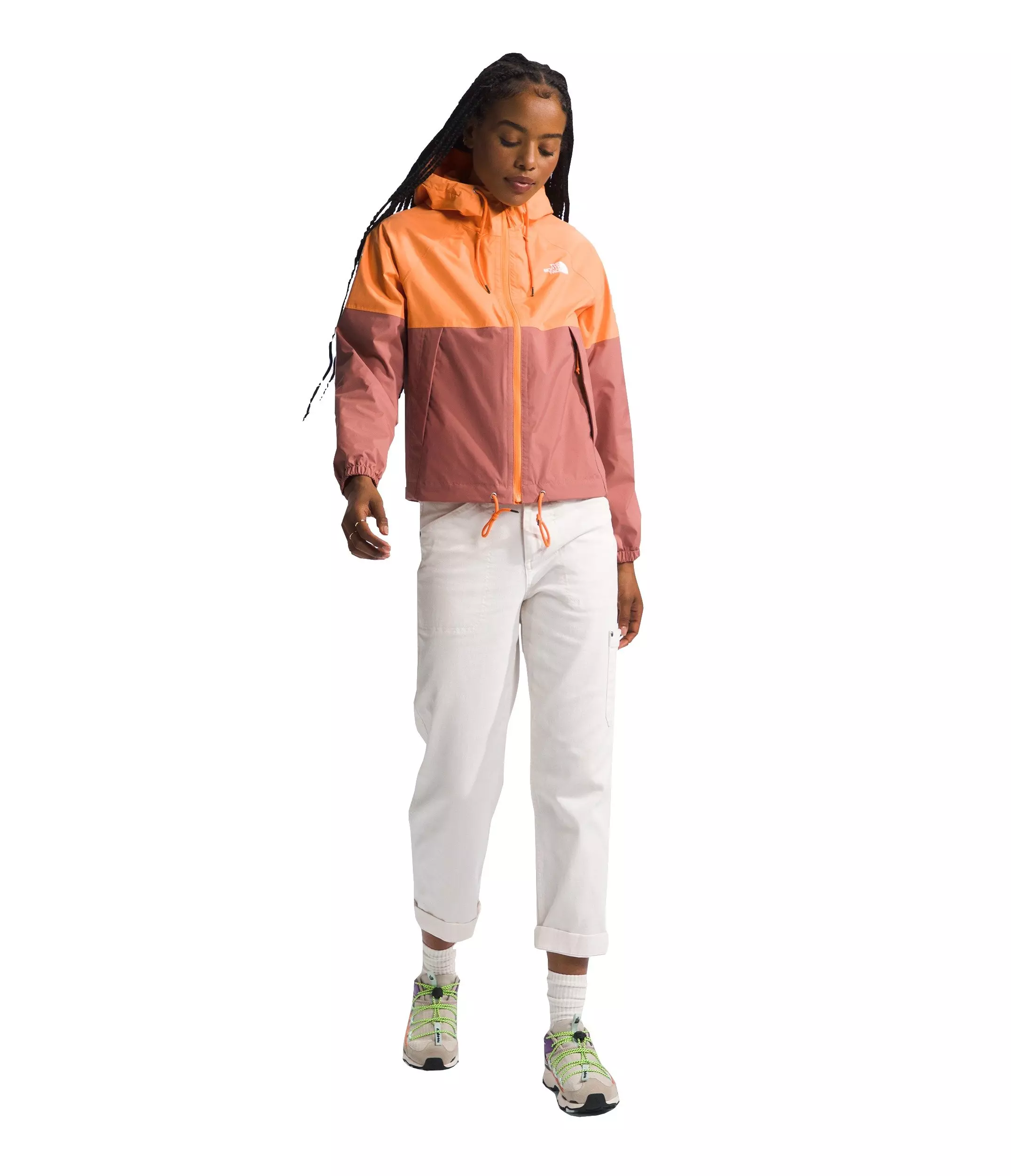 The North Face Women's Antora Rain Hooded Jacket - PEACH