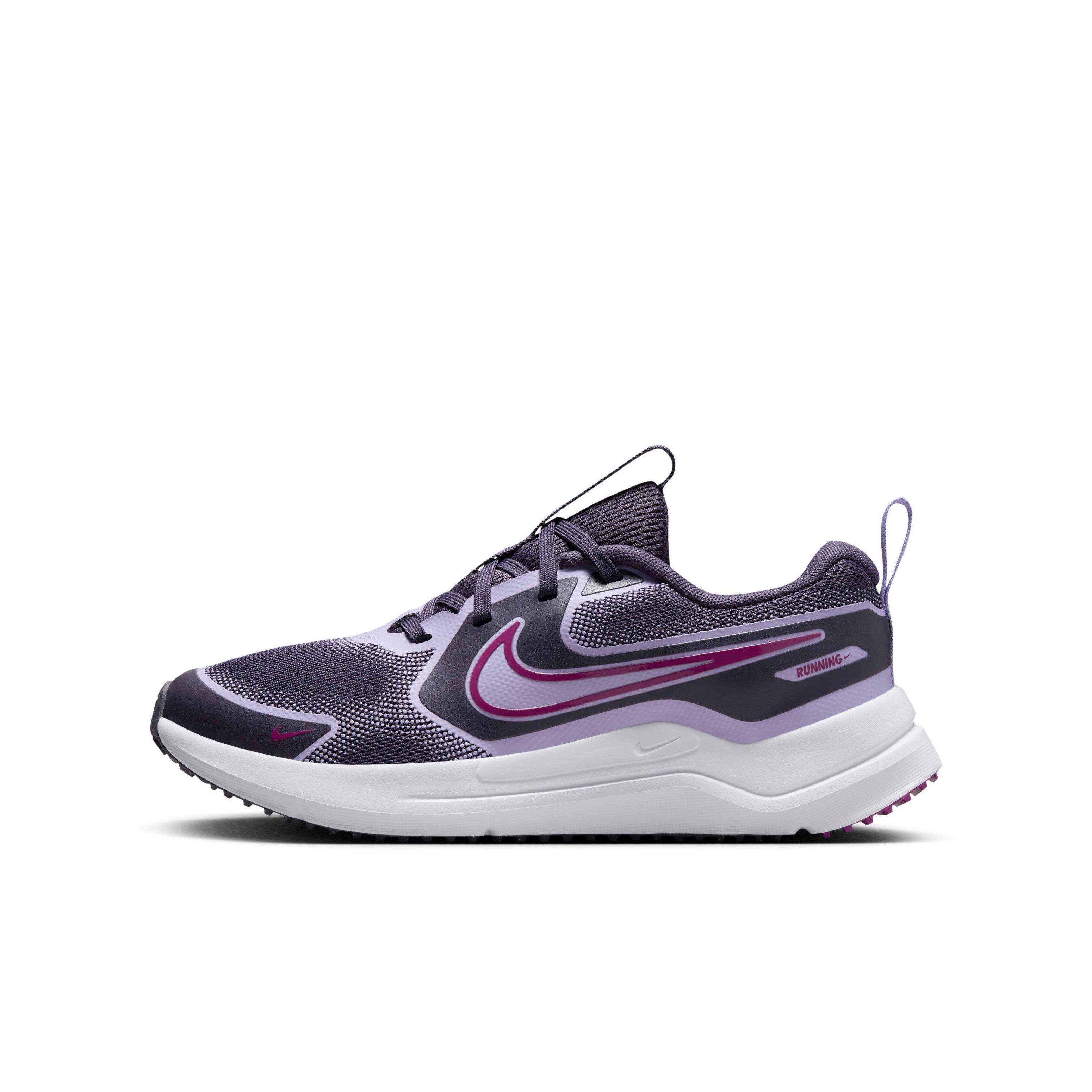 Nike Cosmic Runner Grade School Girls' "Dark Raisin/Hydrangeas/White/Hot Fuchsia" Shoe