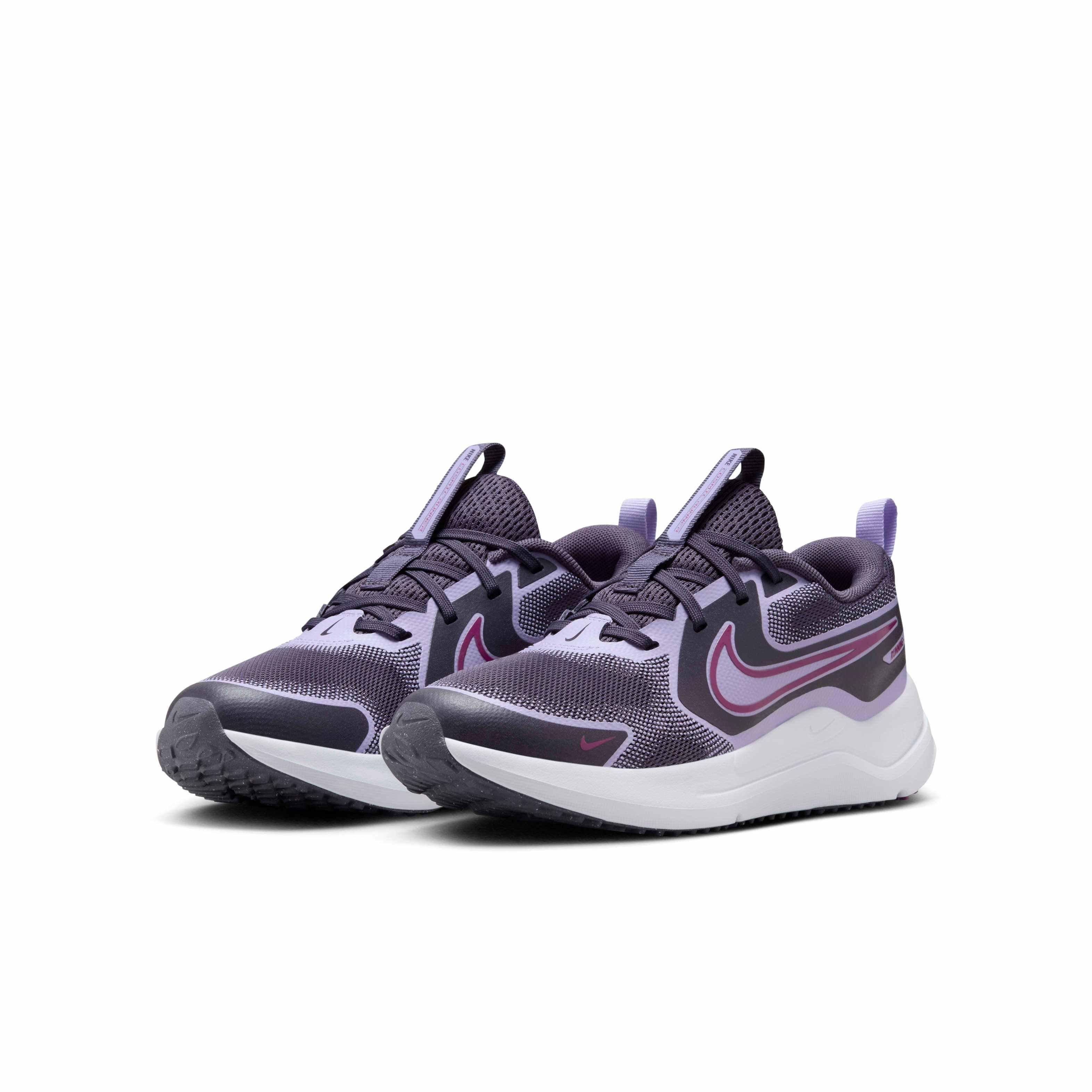 Nike Cosmic Runner Grade School Girls' "Dark Raisin/Hydrangeas/White/Hot Fuchsia" Shoe