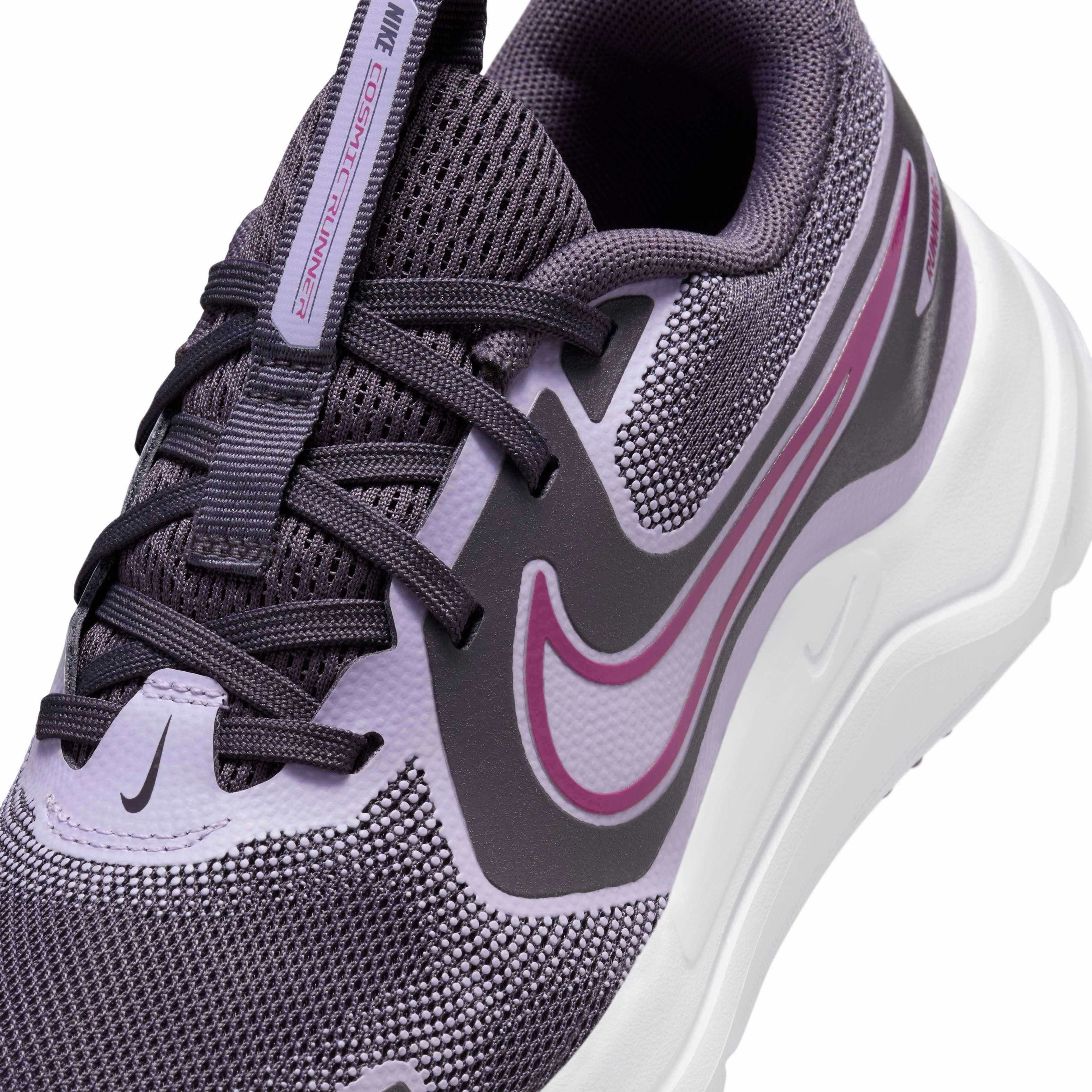 Nike Cosmic Runner Grade School Girls' "Dark Raisin/Hydrangeas/White/Hot Fuchsia" Shoe