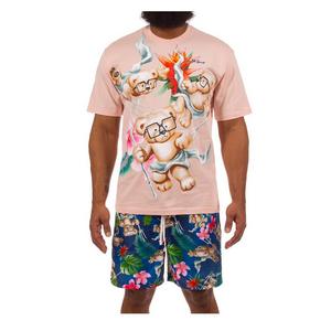 Hustle Gang Men's Trident Bear Short Sleeve T-Shirt