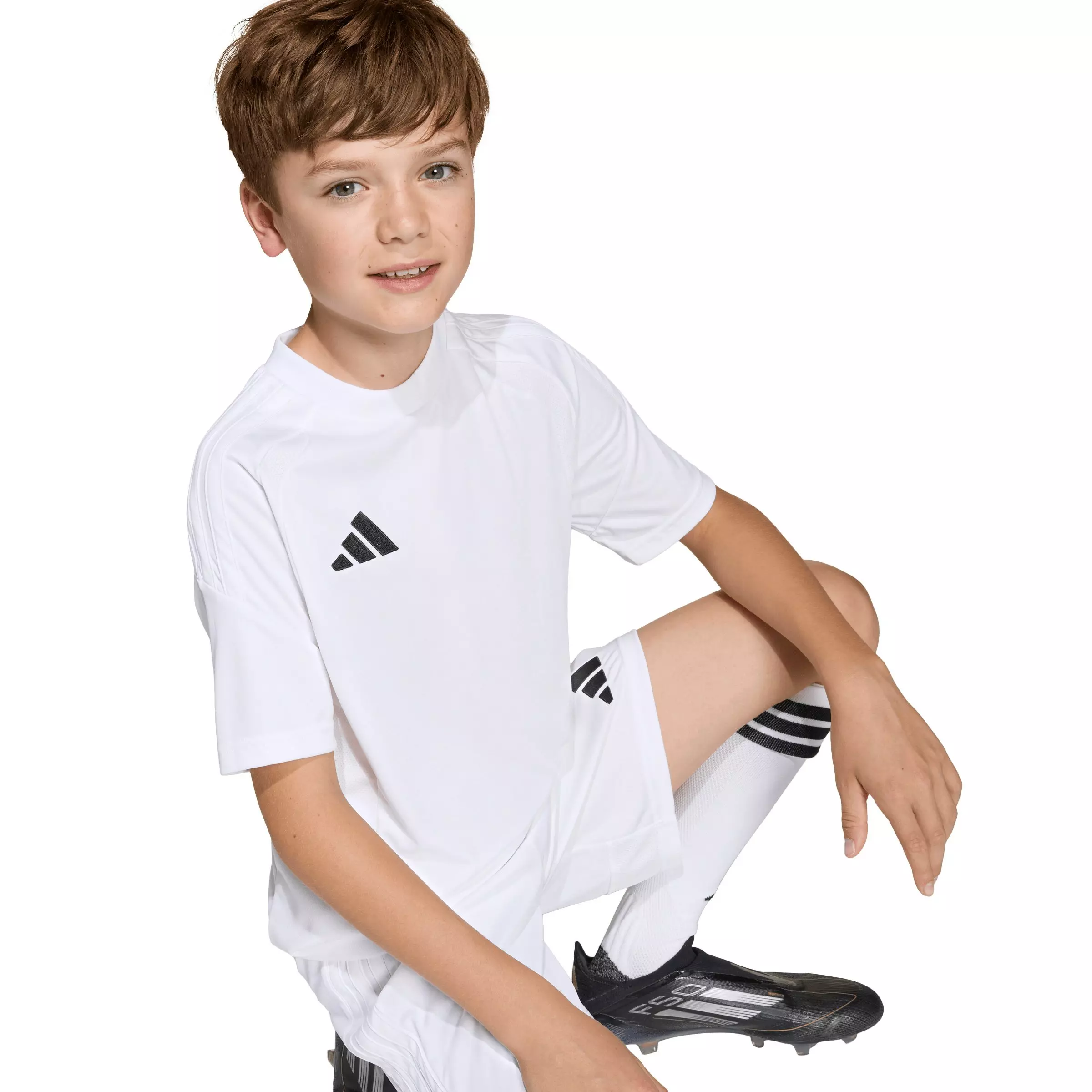 adidas Big Boys' Tiro26 Soccer League Jersey - White - WHITE