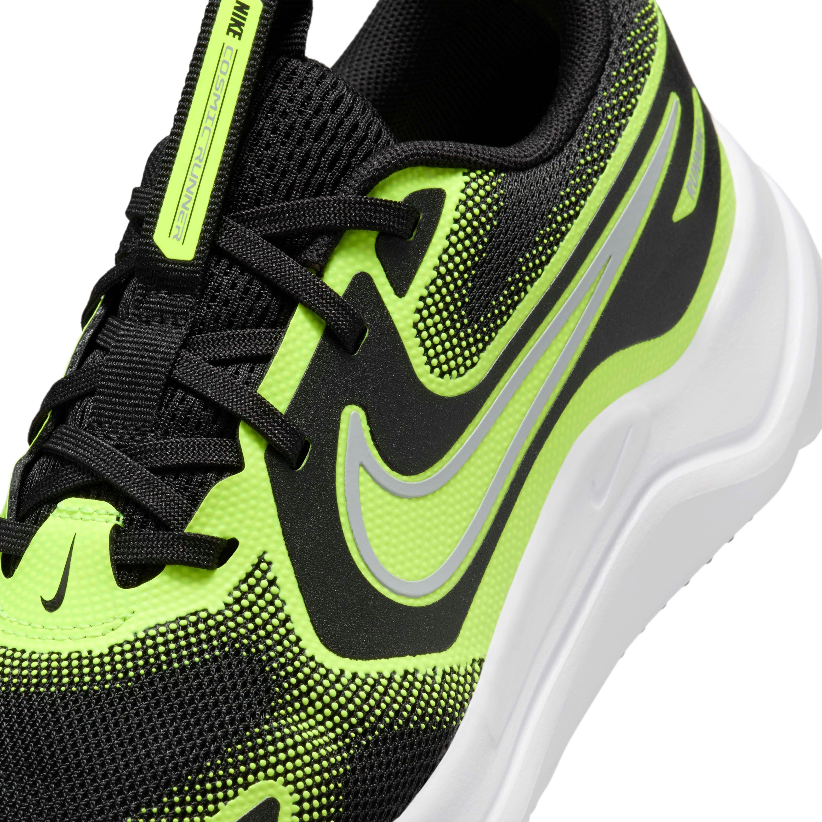 Nike Cosmic Runner Grade School Boys'  "Black/Volt/Wolf Grey" Running Shoe