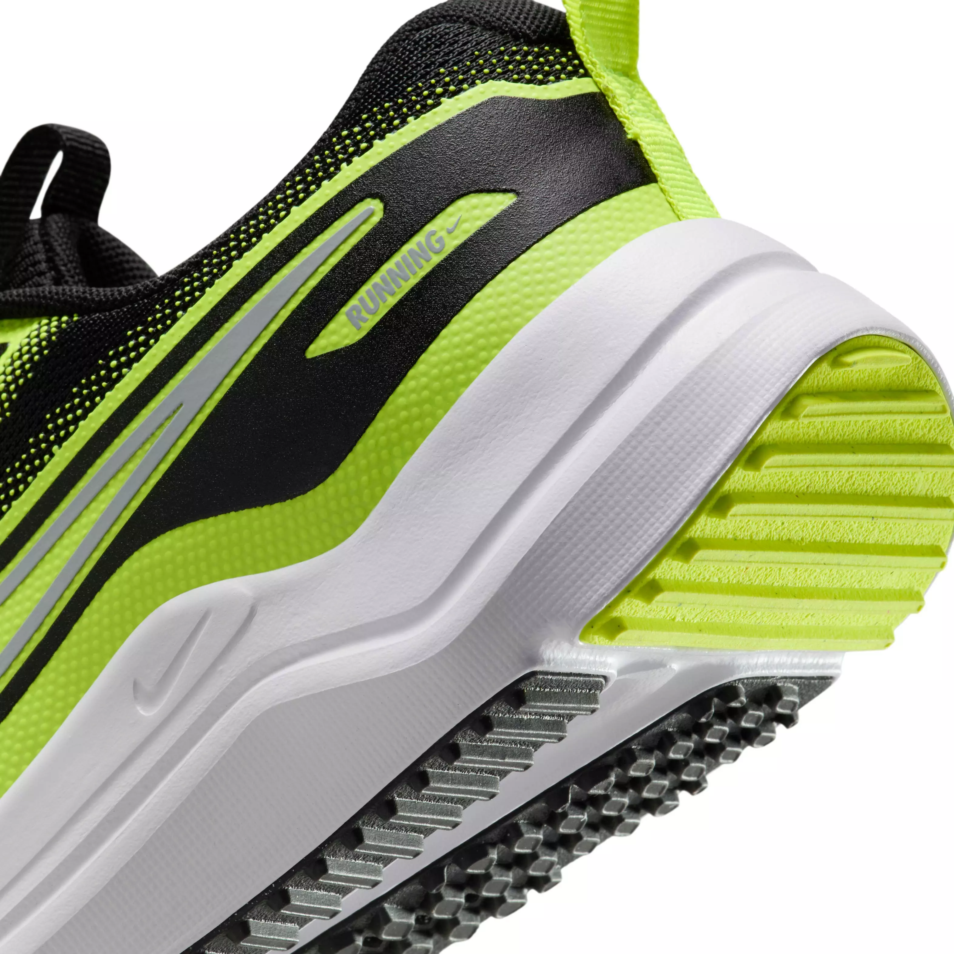 Nike Cosmic Runner "Black/Volt/Wolf Grey" Grade School Boys' Running Shoe - BLACK/VOLT/GREY