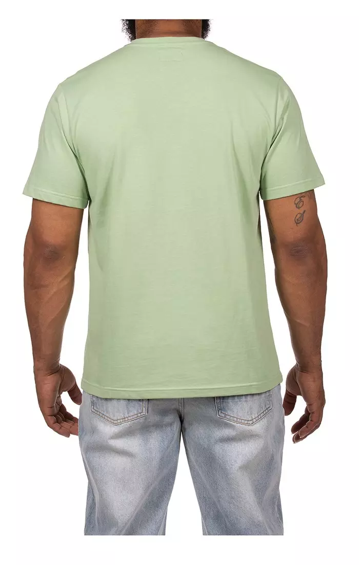 Hustle Gang Men's Whiffs Short Sleeve T-Shirt - GREEN