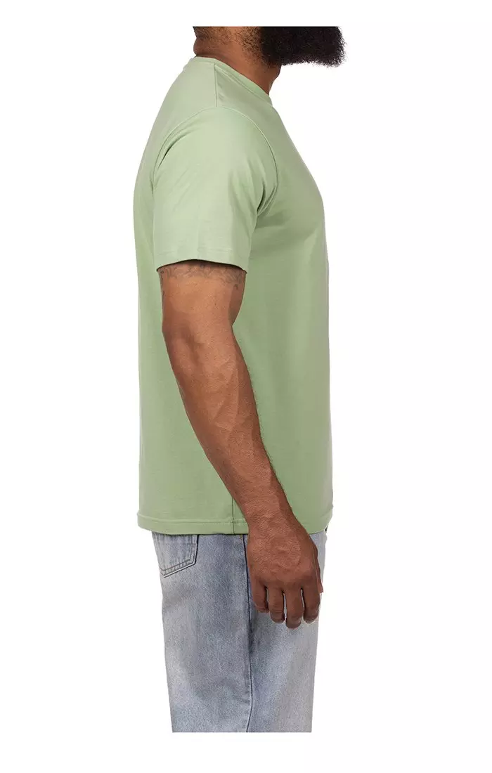 Hustle Gang Men's Whiffs Short Sleeve T-Shirt - GREEN