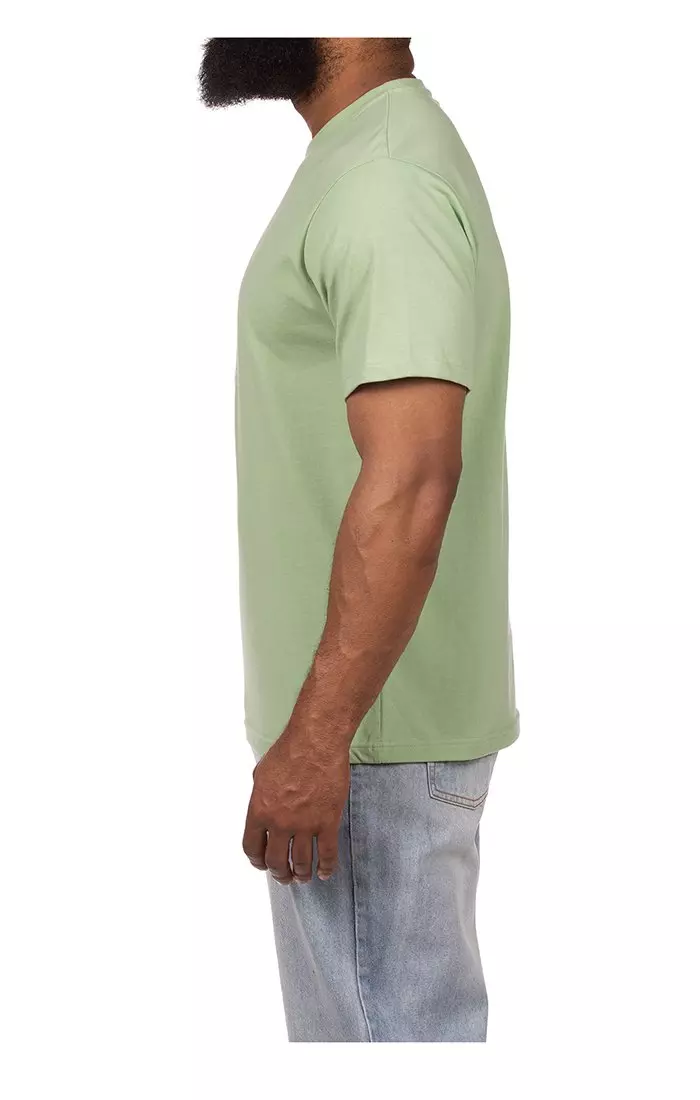 Hustle Gang Men's Whiffs Short Sleeve T-Shirt - GREEN