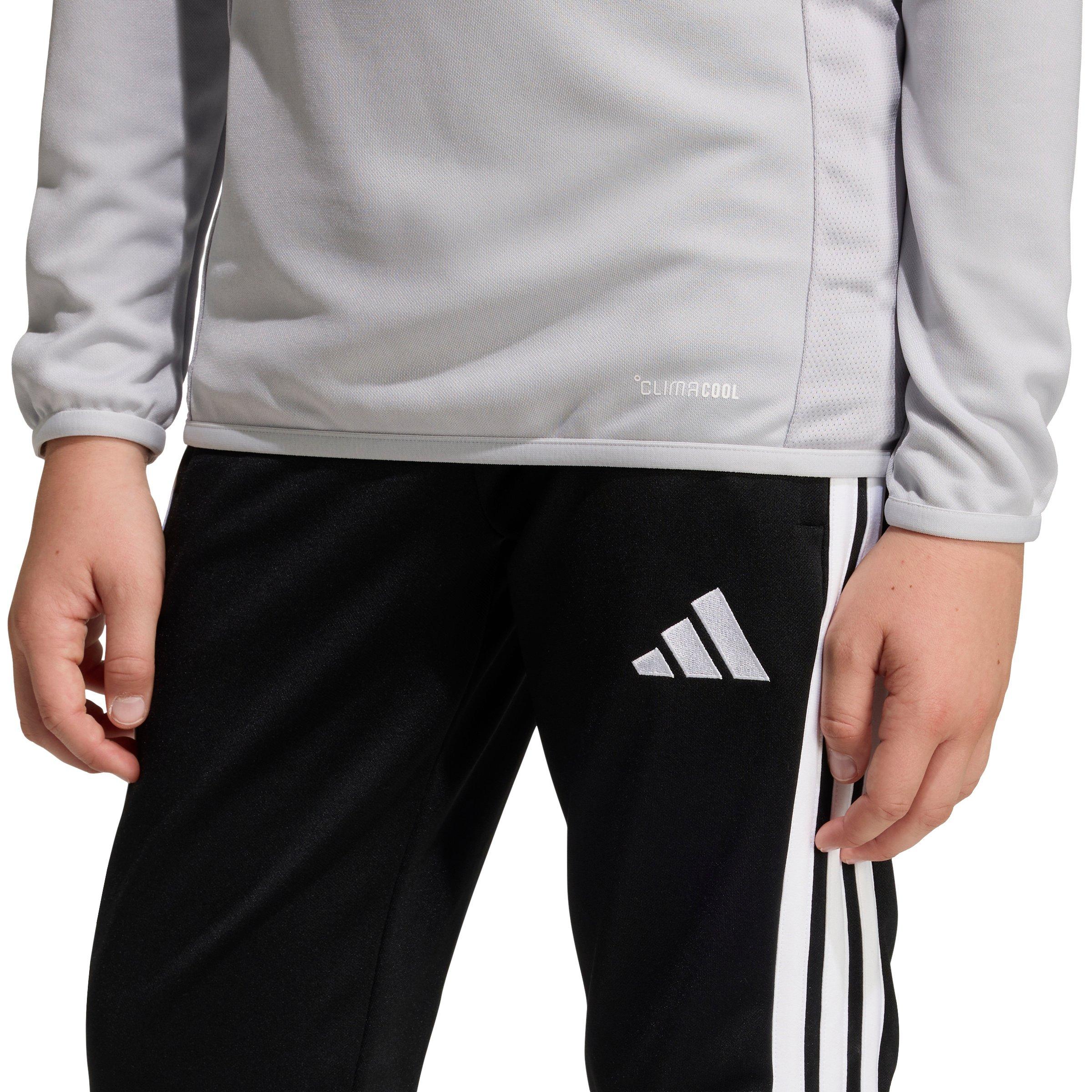 adidas Big Boys' Tiro 26 League Soccer Training Top - Light Grey/White - LT GREY/WHITE