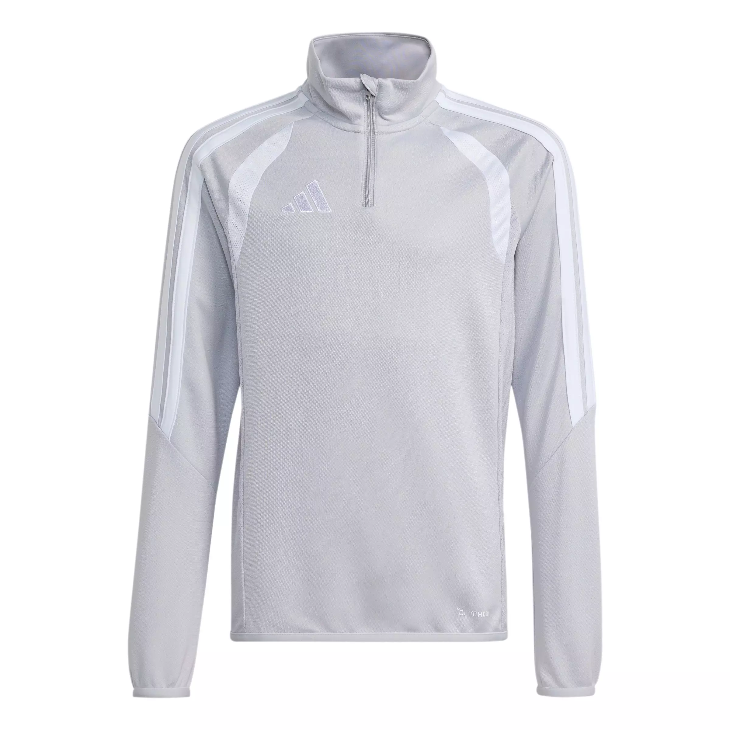 adidas Big Boys' Tiro 26 League Soccer Training Top - Light Grey/White - LT GREY/WHITE
