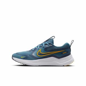 Nike Cosmic Runner "Smokey Blue/Thunder Blue/White/University Gold" Grade School Boys' Running Shoe