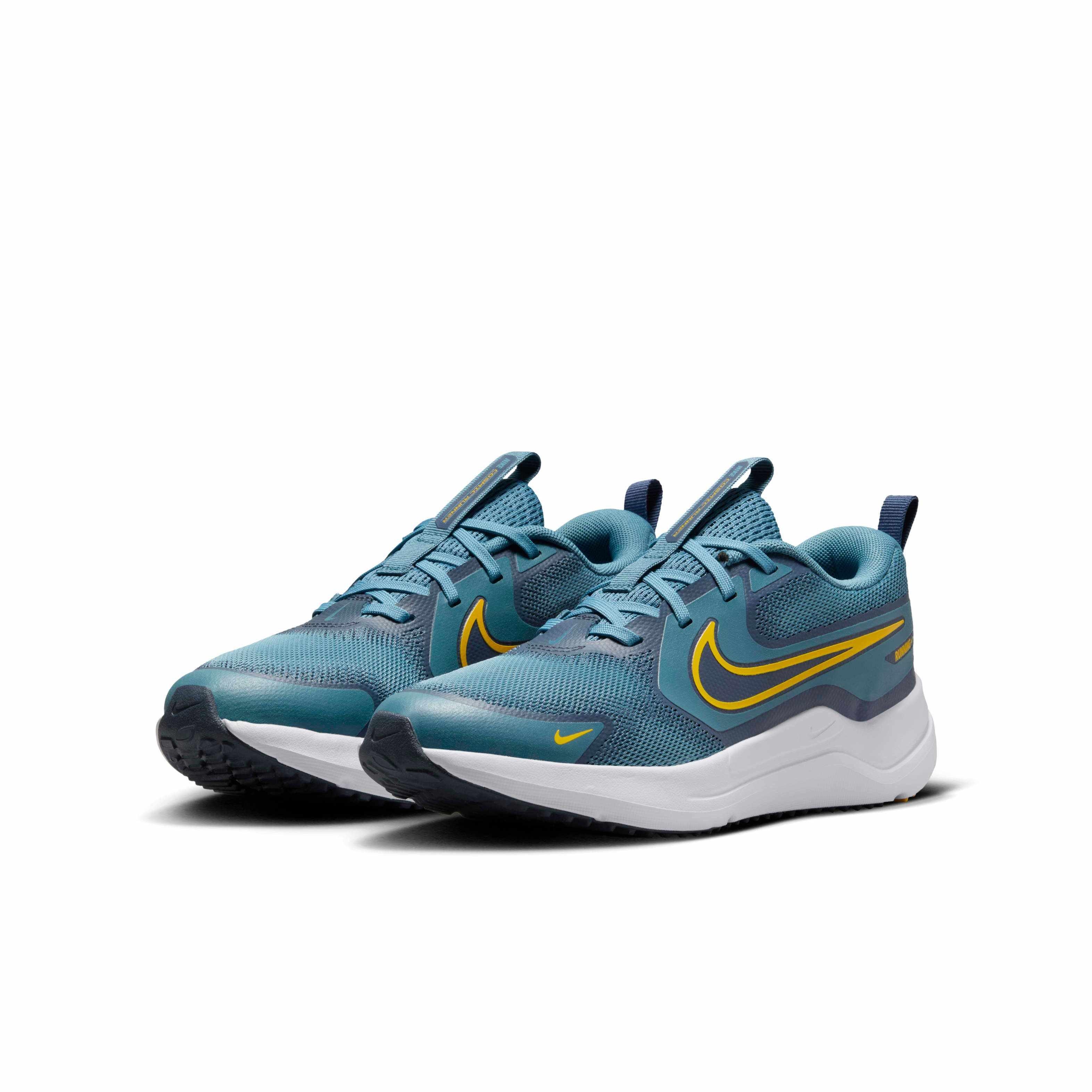 Nike Cosmic Runner Grade School Boys' "Smokey Blue/Thunder Blue/White/University Gold" Running Shoe