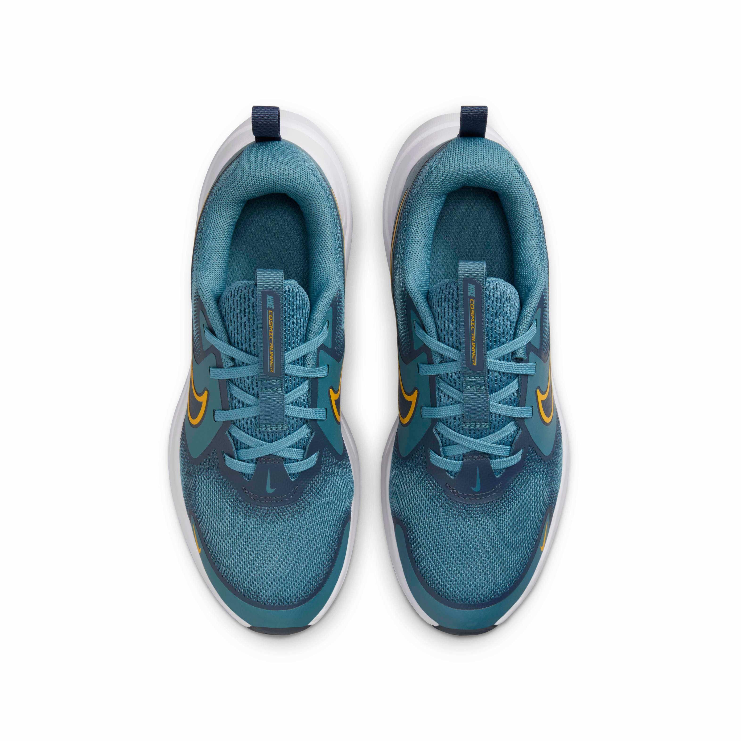 Nike Cosmic Runner Grade School Boys' "Smokey Blue/Thunder Blue/White/University Gold" Running Shoe