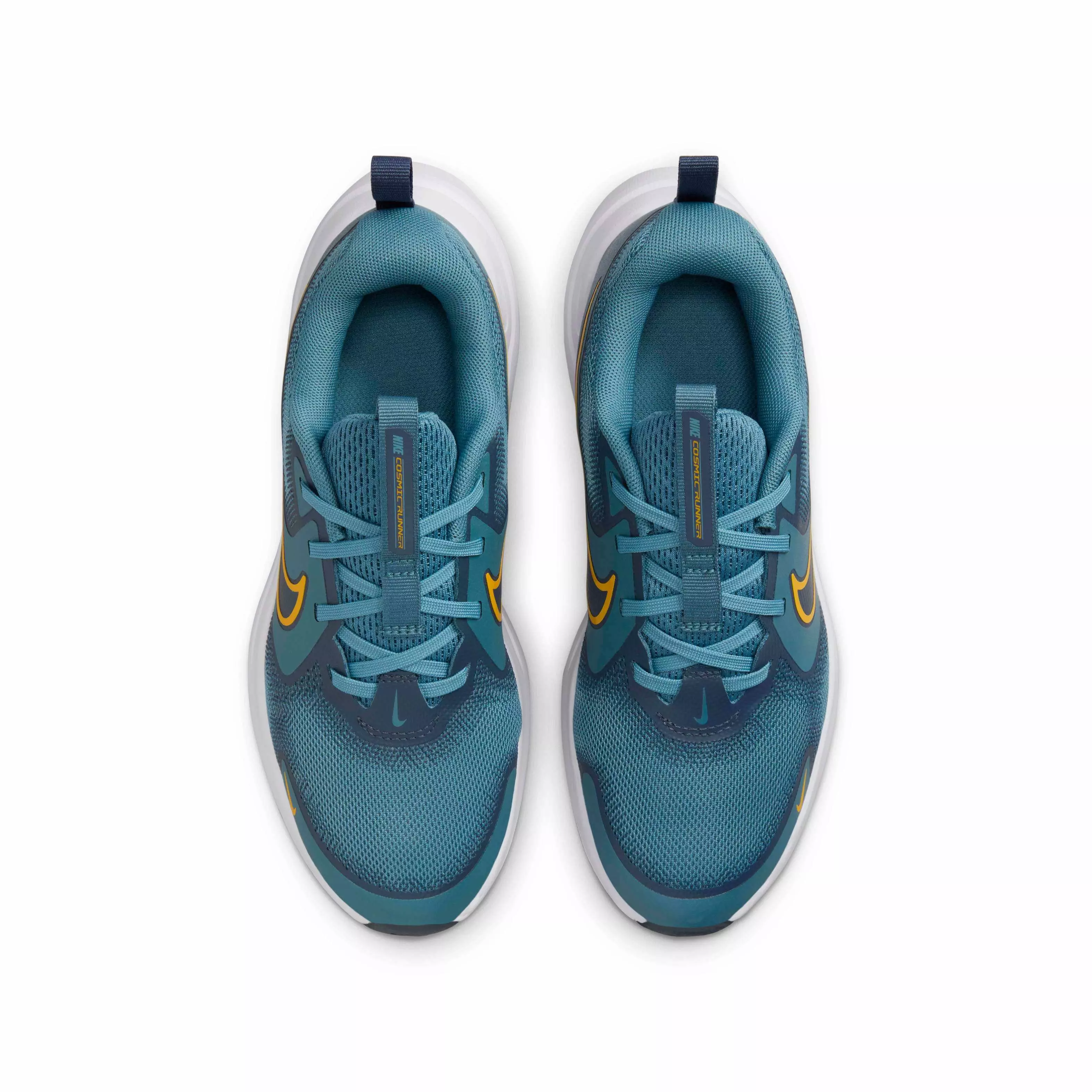 Nike Cosmic Runner "Smokey Blue/Thunder Blue/White/University Gold" Grade School Boys' Running Shoe - BLUE/BLUE/WHITE/GOLD