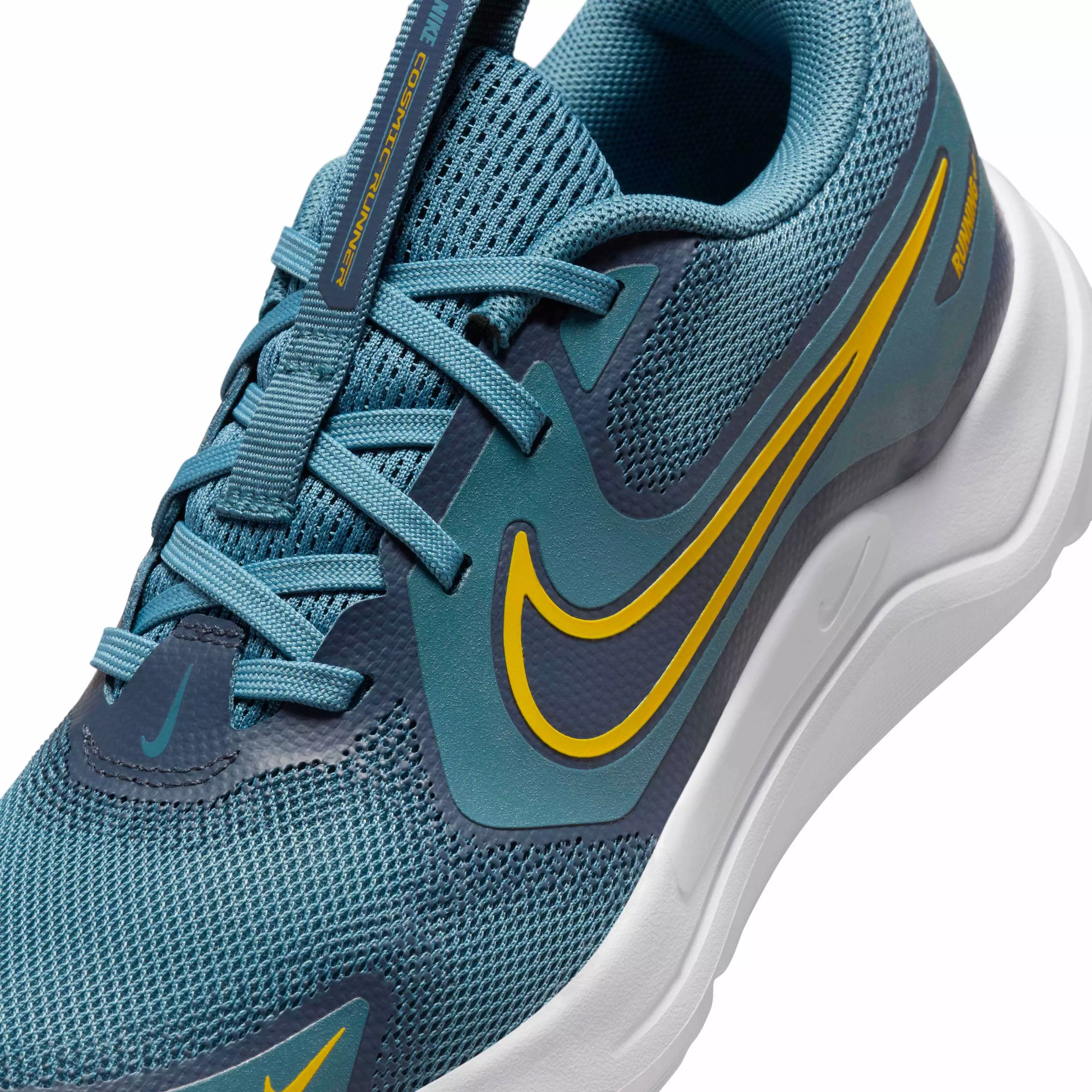 Nike Cosmic Runner "Smokey Blue/Thunder Blue/White/University Gold" Grade School Boys' Running Shoe - BLUE/BLUE/WHITE/GOLD