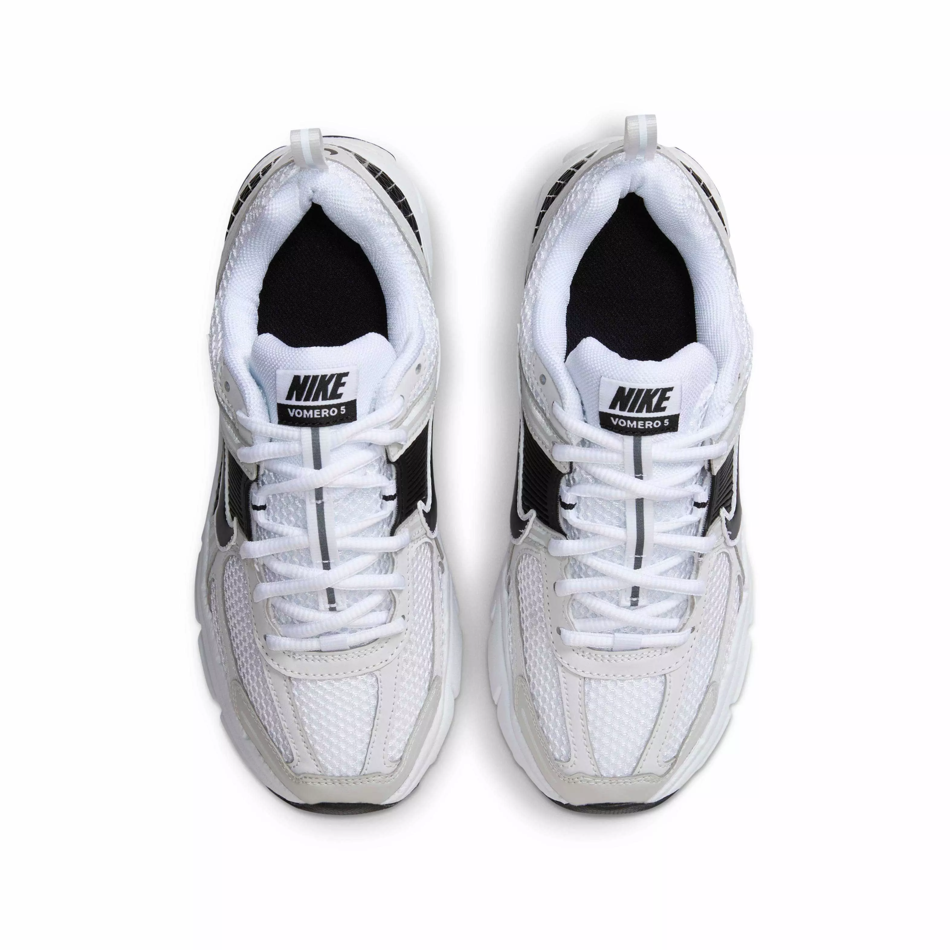 Nike Vomero 5 "White/Platinum Tint/Metallic Platinum/Black" Grade School Boys' Shoe - WHITE/PLATINUM/PLATINUM/BLACK