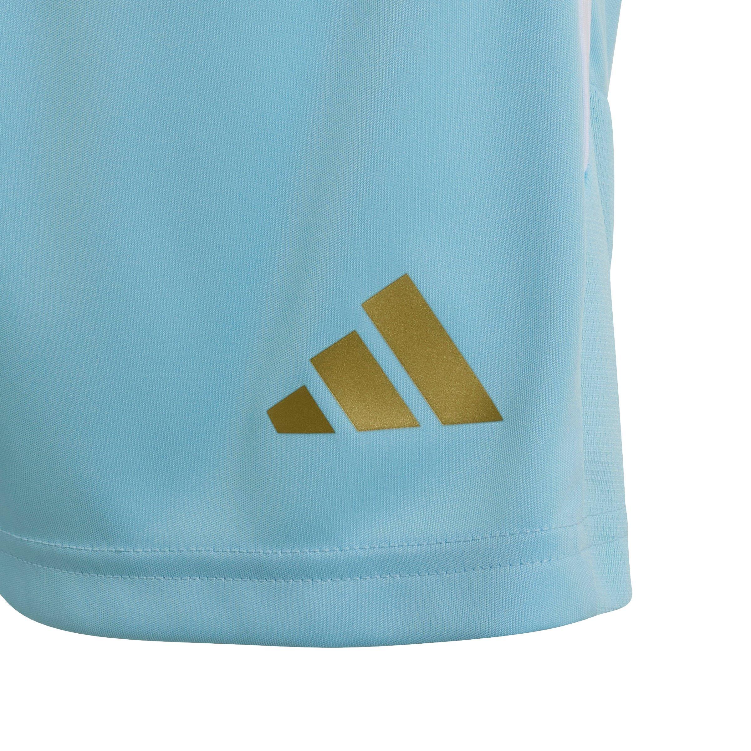 adidas Big Boys' Messi Tiro League Soccer Shorts - Light Blue - LT BLUE Thumbnail View 4