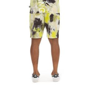 Hustle Gang Men's Abstract Shorts - Yellow/Black