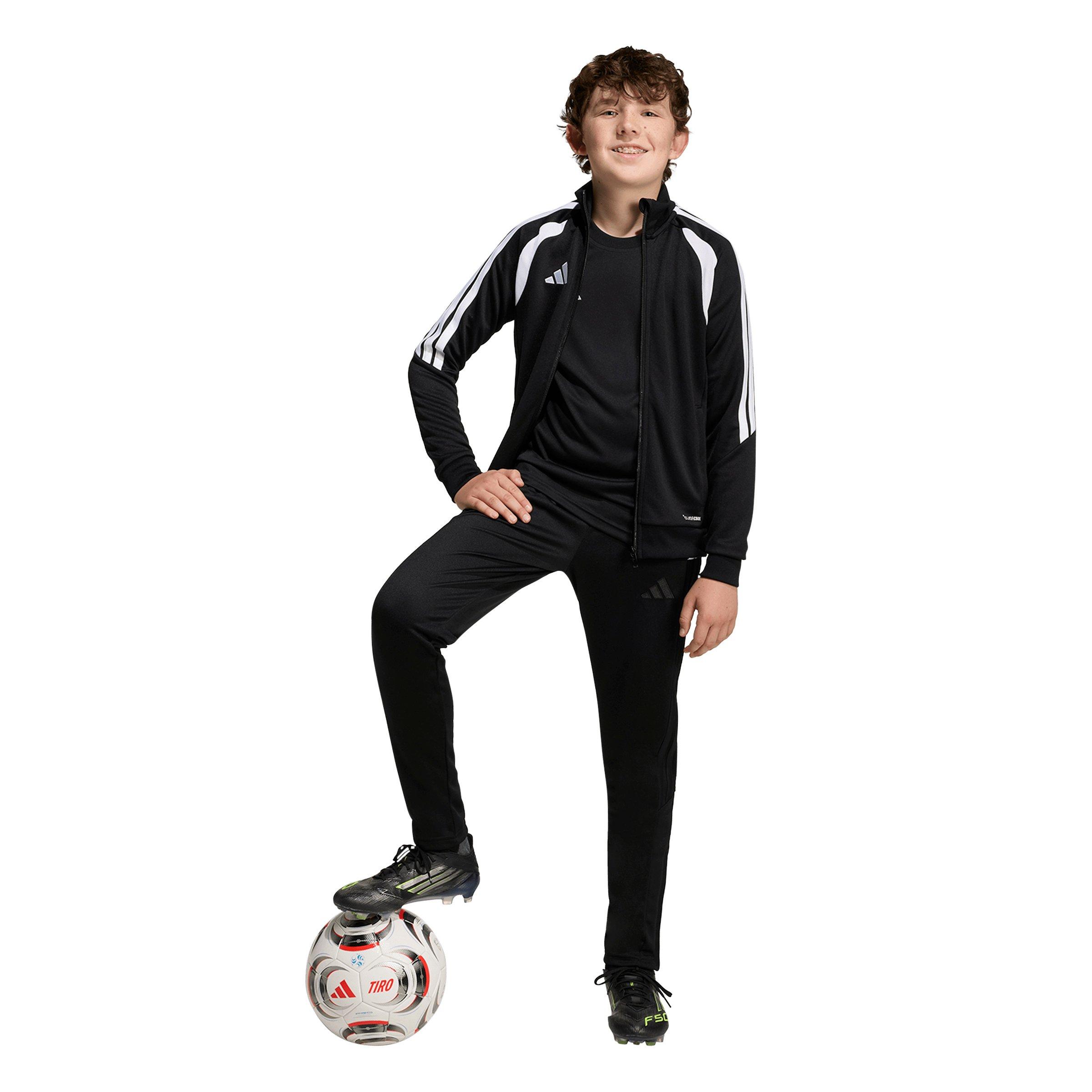 adidas Big Boys' Tiro 26 League Soocer Training Pants - Black/Black - BLACK/BLACK Thumbnail View 7