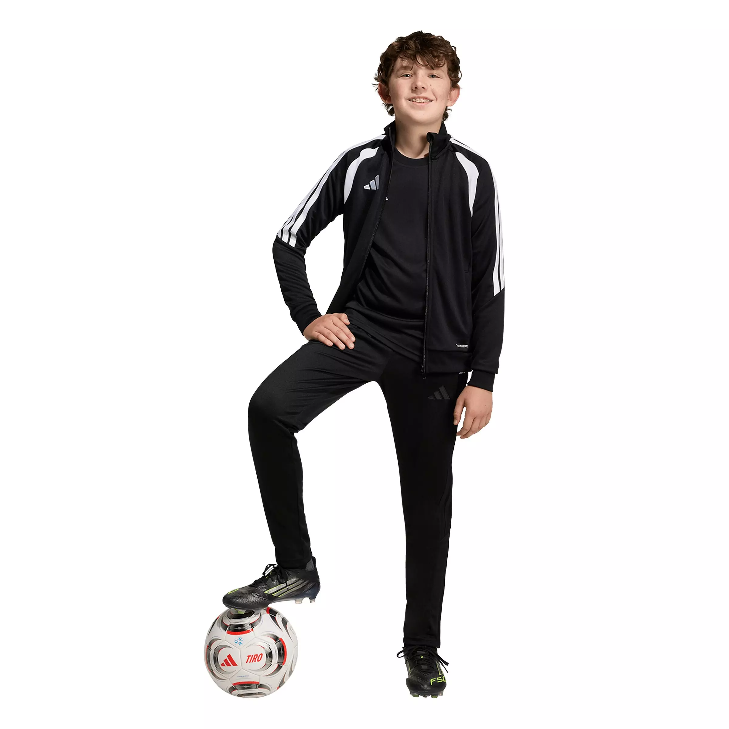 adidas Big Boys' Tiro 26 League Soocer Training Pants - Black/Black - BLACK/BLACK