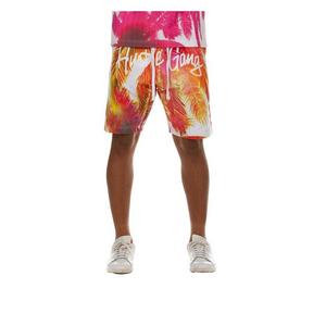 Hustle Gang Men's Coast Shorts - White/Pink