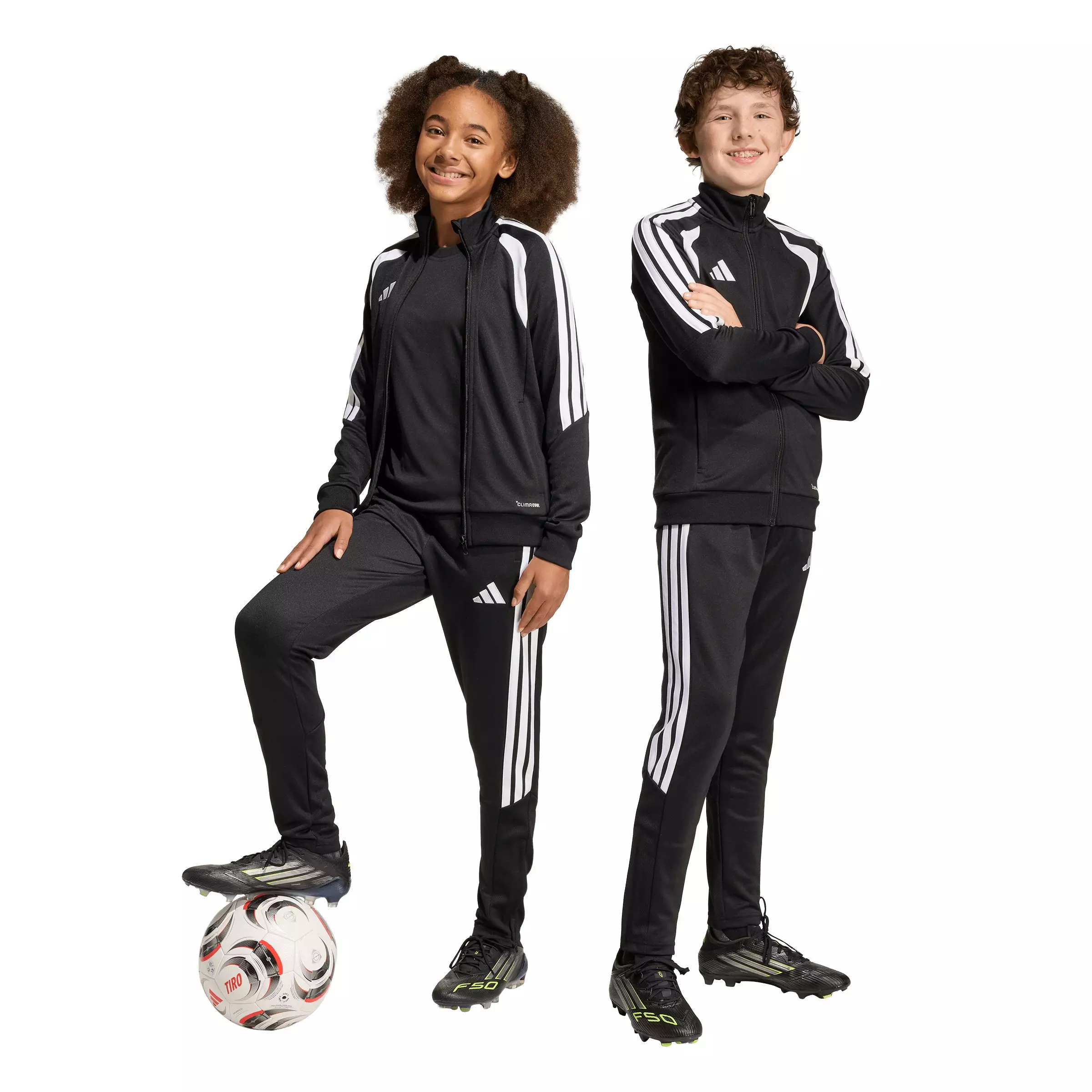 adidas Big Boys' Tiro 26 League Soocer Training Pants - Black/White - BLACK/WHITE