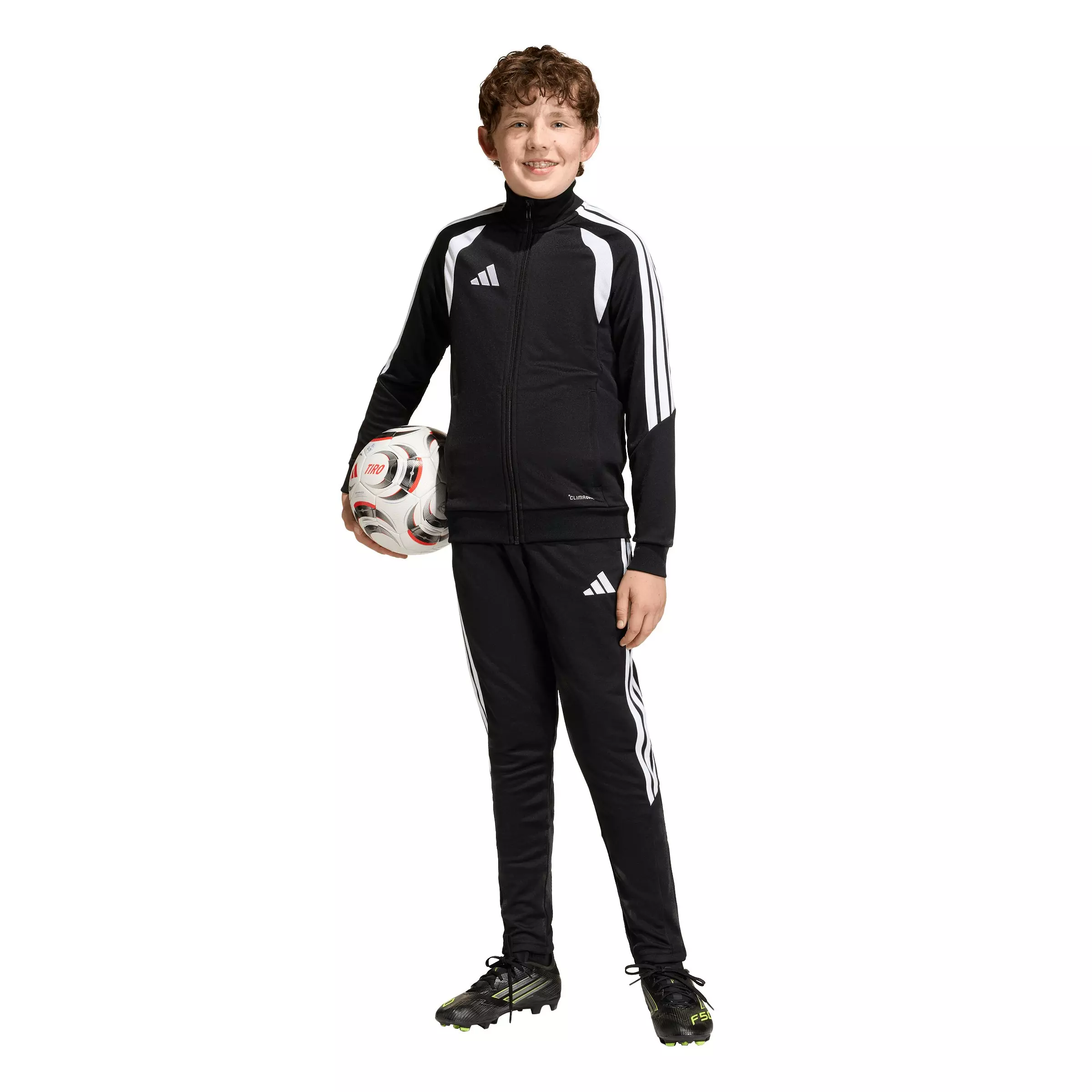 adidas Big Boys' Tiro 26 League Soocer Training Pants - Black/White - BLACK/WHITE