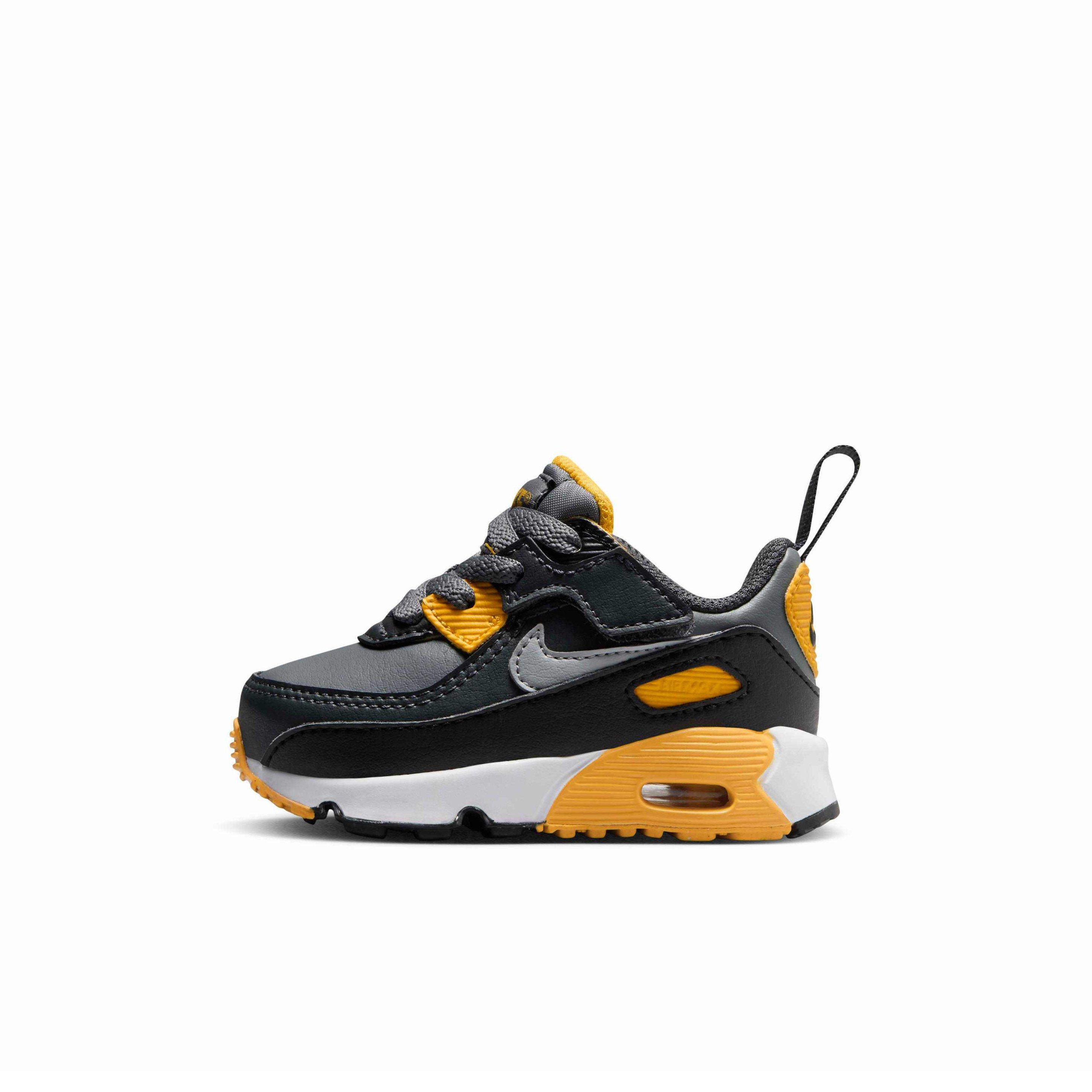 Nike Air Max 90 EasyOn "Smoke Grey/Anthracite/White/Light Smoke Grey" Infant Boys' Shoe - GREY/ANTHRACITE/WHITE/LT GREY Thumbnail View 2