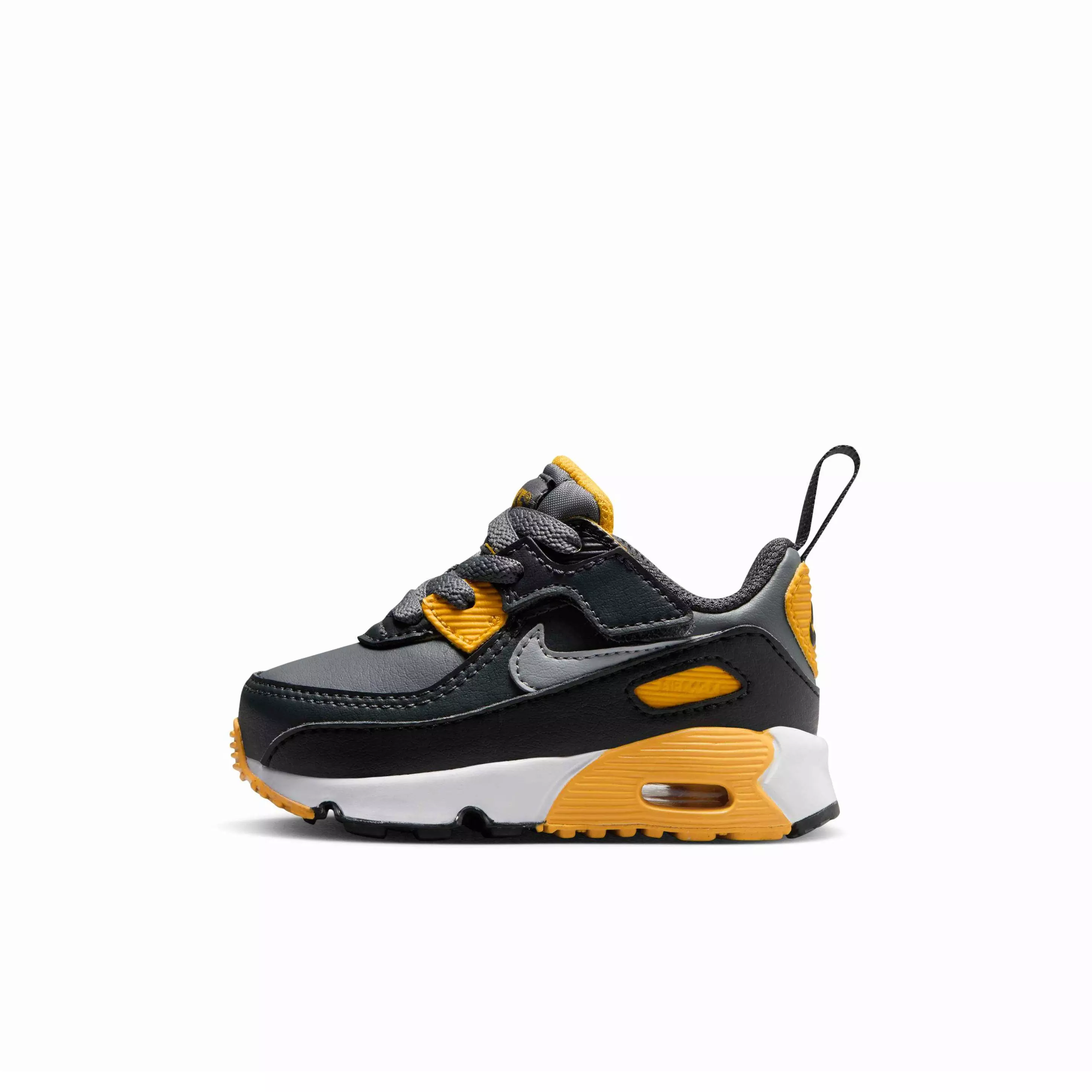 Nike Air Max 90 EasyOn "Smoke Grey/Anthracite/White/Light Smoke Grey" Infant Boys' Shoe - GREY/ANTHRACITE/WHITE/LT GREY