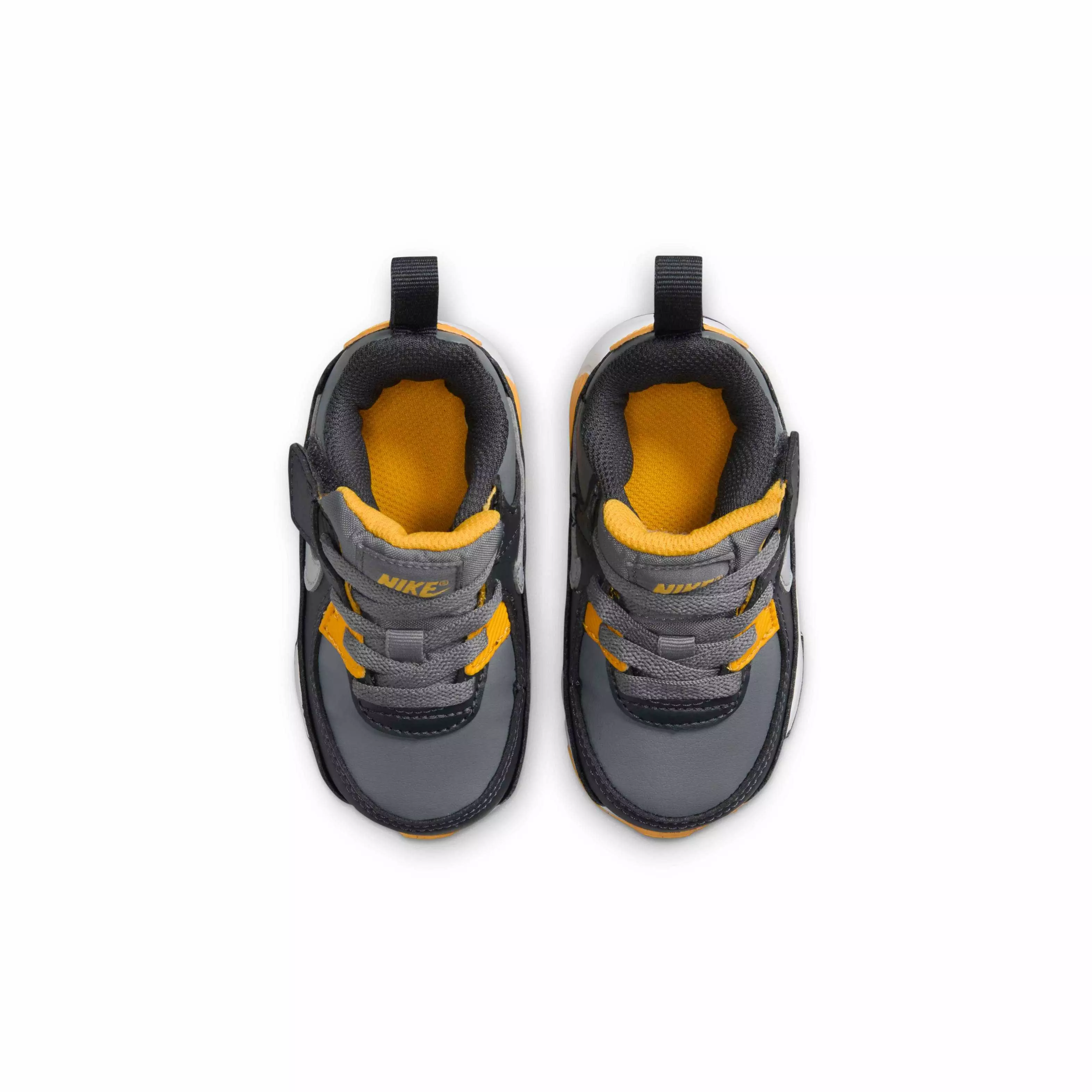 Nike Air Max 90 EasyOn "Smoke Grey/Anthracite/White/Light Smoke Grey" Infant Boys' Shoe - GREY/ANTHRACITE/WHITE/LT GREY