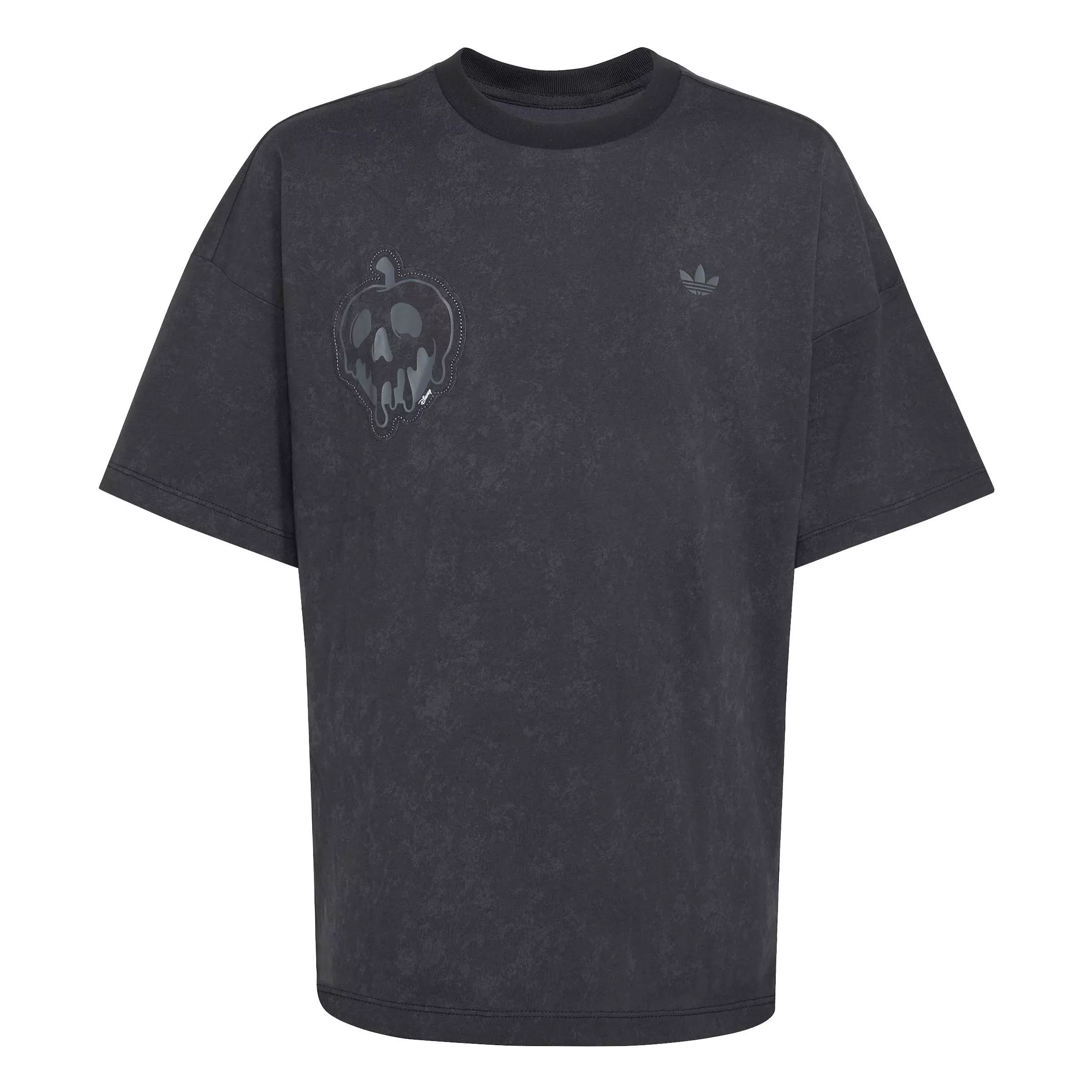 adidas Originals Big Girls' Disney Villains Oversized Washed Tee Shirt - Black - BLACK