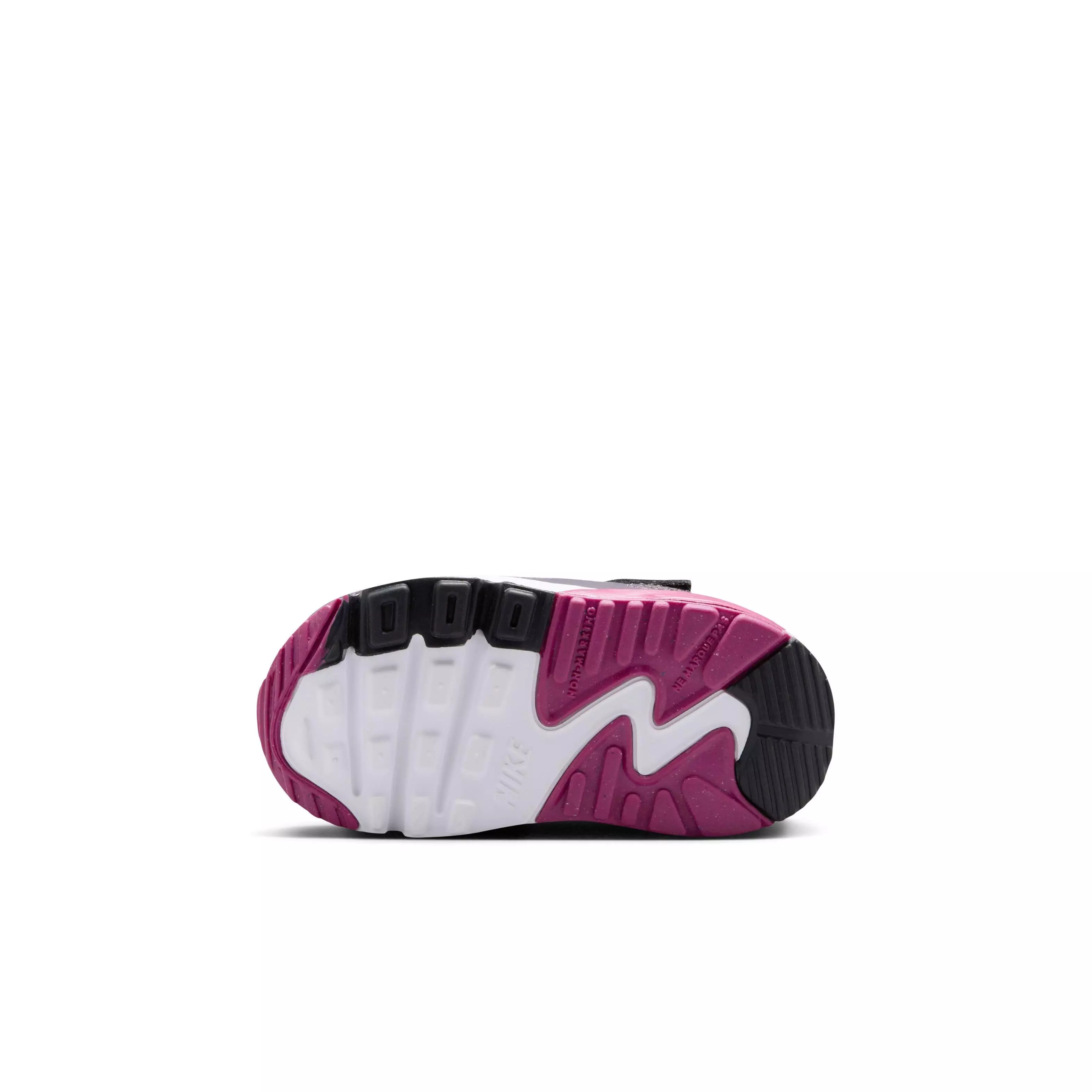 Nike Air Max 90 EasyOn "Cement Grey/Black/Dark Raisin/Cement Grey" Infant Boys' Shoe - GREY/BLACK/DK RAISIN/GREY