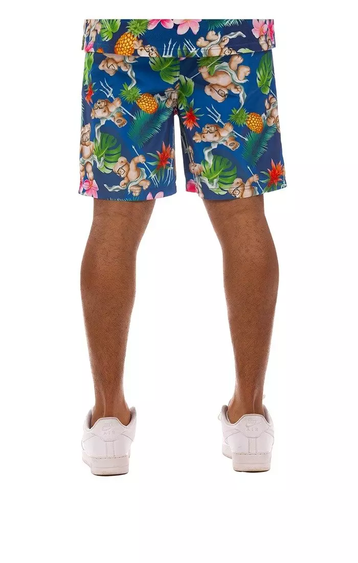 Hustle Gang Men's Sea Legs Shorts - Blue - BLUE