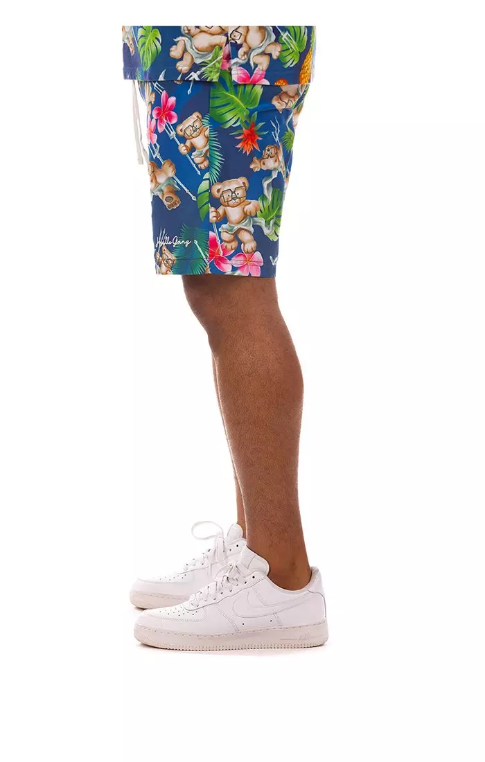 Hustle Gang Men's Sea Legs Shorts - Blue - BLUE