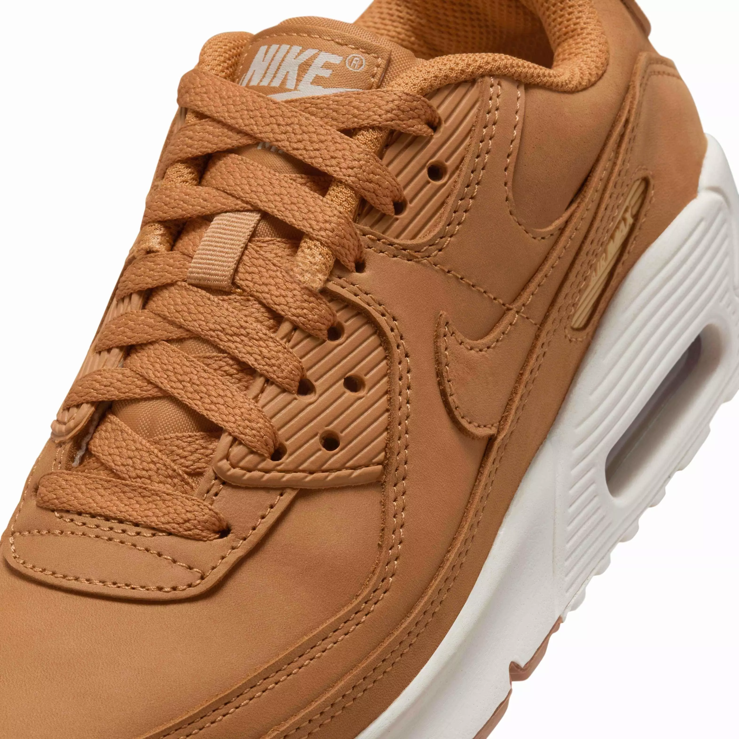 Nike Air Max 90 "Flax/Sail/Flax" Grade School Boys' Shoe - FLAX/SAIL/FLAX