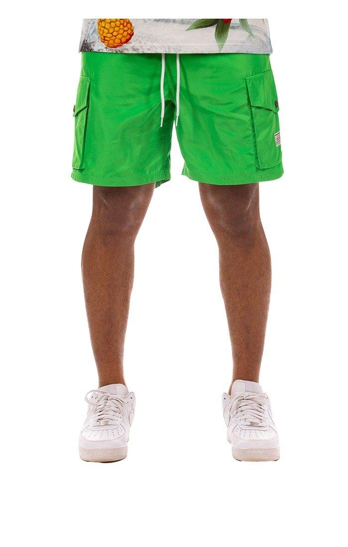 Hustle Gang Men's Unos Dos Shorts - Green - GREEN Thumbnail View 1