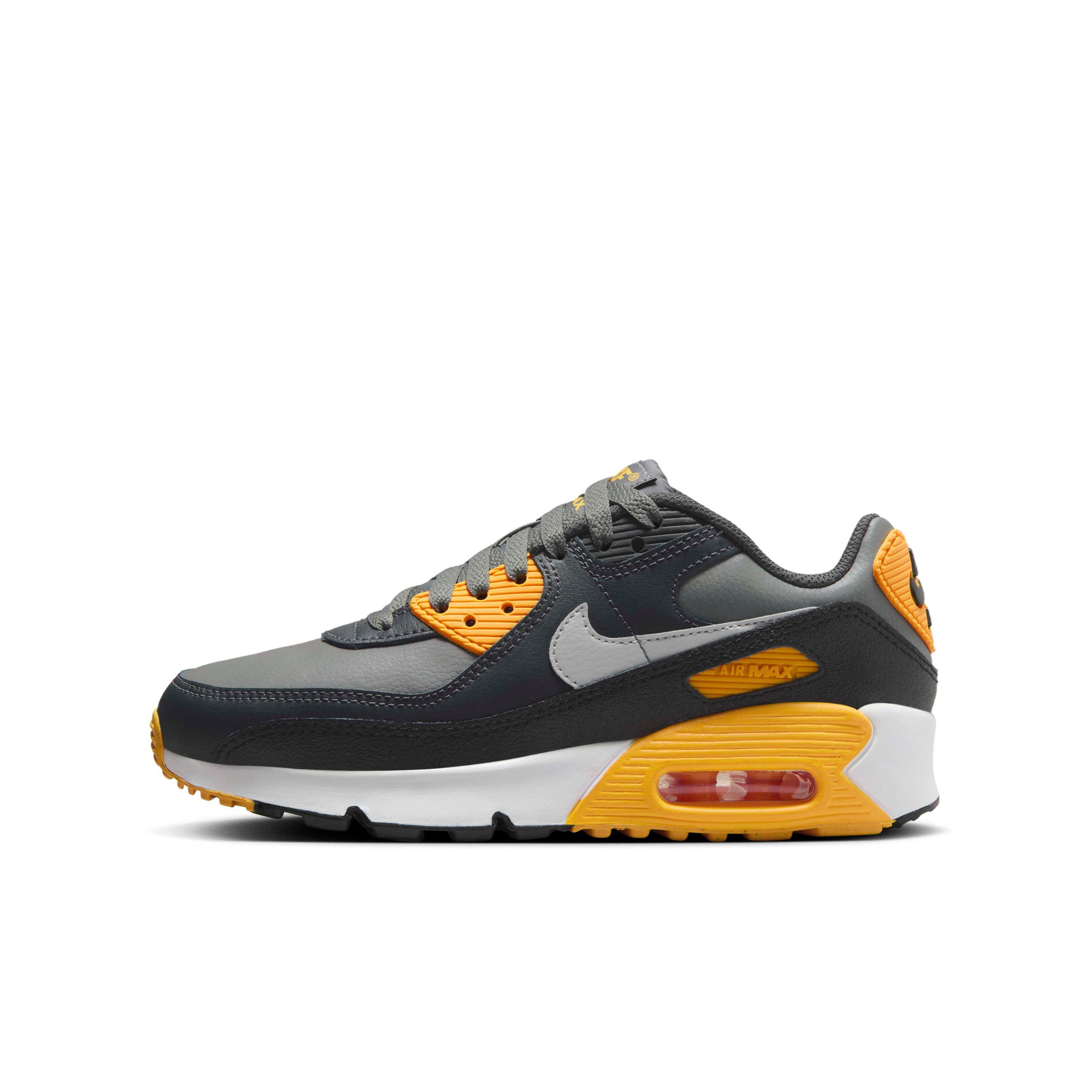 Nike Air Max 90 Grade School Boys' "Smoke Grey/Anthracite/White/Light Smoke Grey" Shoe