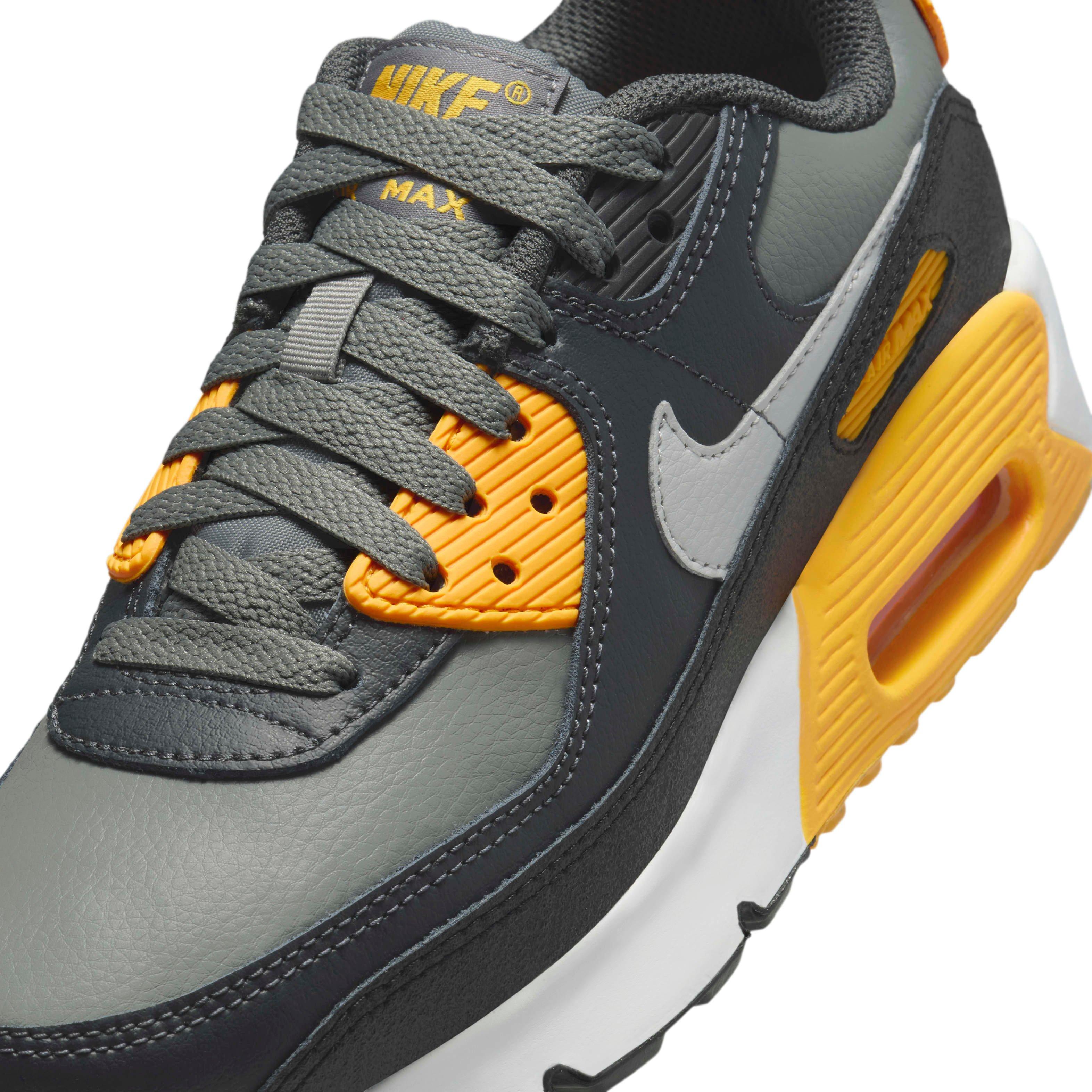Nike Air Max 90 Grade School Boys' "Smoke Grey/Anthracite/White/Light Smoke Grey" Shoe