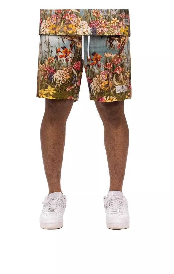 Hustle Gang Men's Grassland Shorts - Multi-Color - MULTI-COLOR