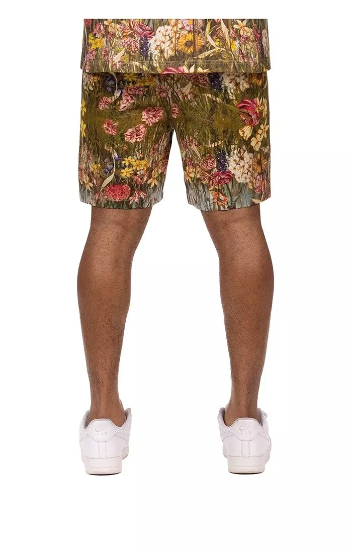 Hustle Gang Men's Grassland Shorts - Multi-Color - MULTI-COLOR