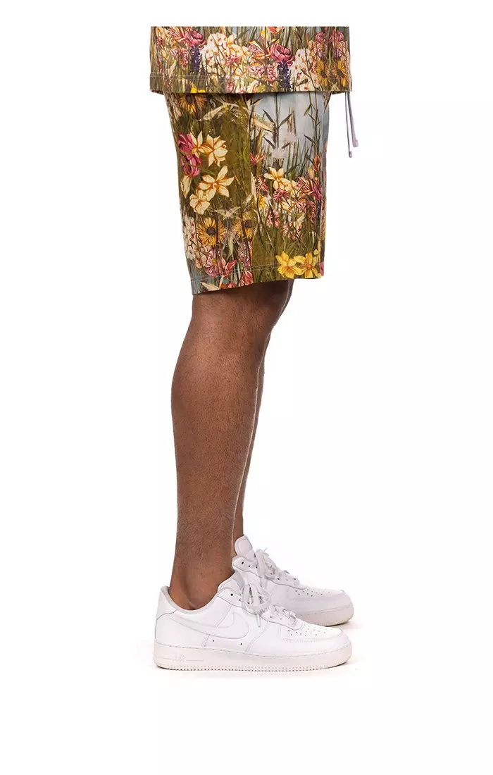 Hustle Gang Men's Grassland Shorts - Multi-Color - MULTI-COLOR