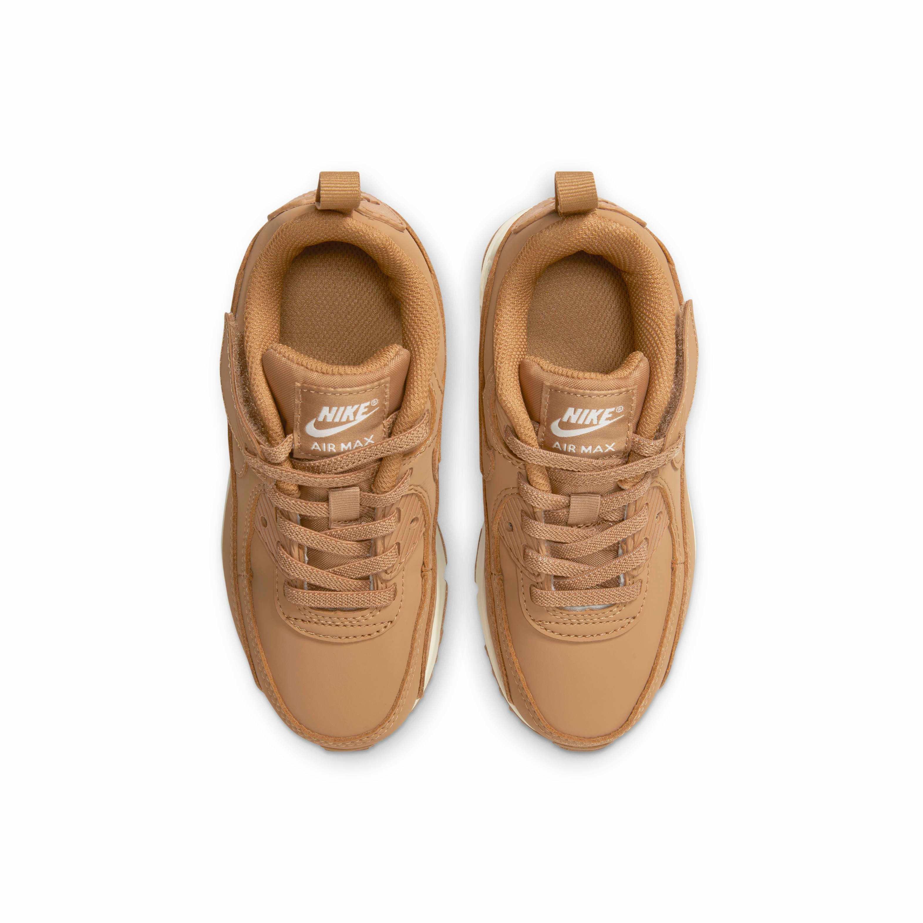 Nike Air Max 90 EasyOn "Flax/Sail/Flax" Preschool Boys' Shoe - FLAX/SAIL/FLAX Thumbnail View 4