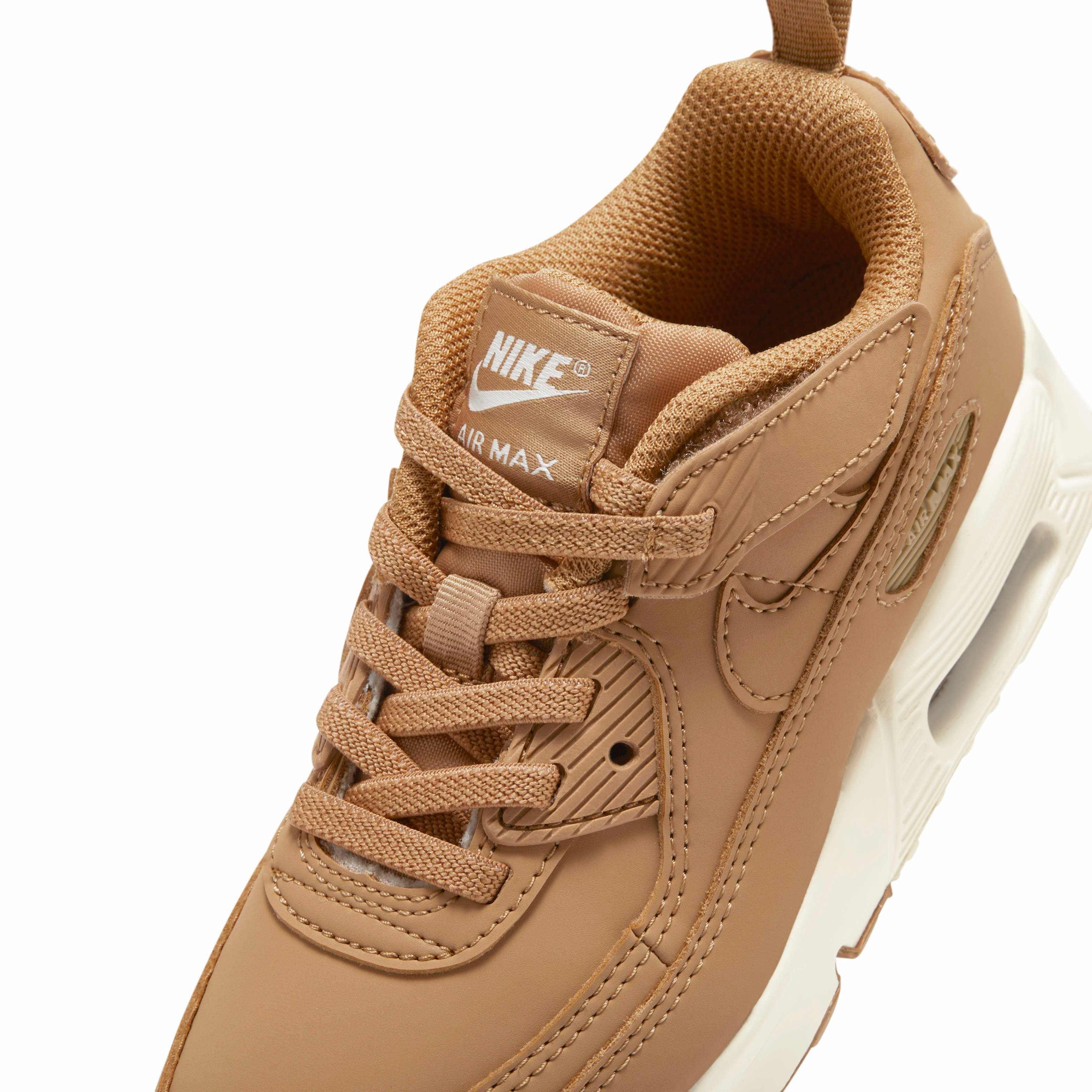 Nike Air Max 90 EasyOn "Flax/Sail/Flax" Preschool Boys' Shoe - FLAX/SAIL/FLAX Thumbnail View 7